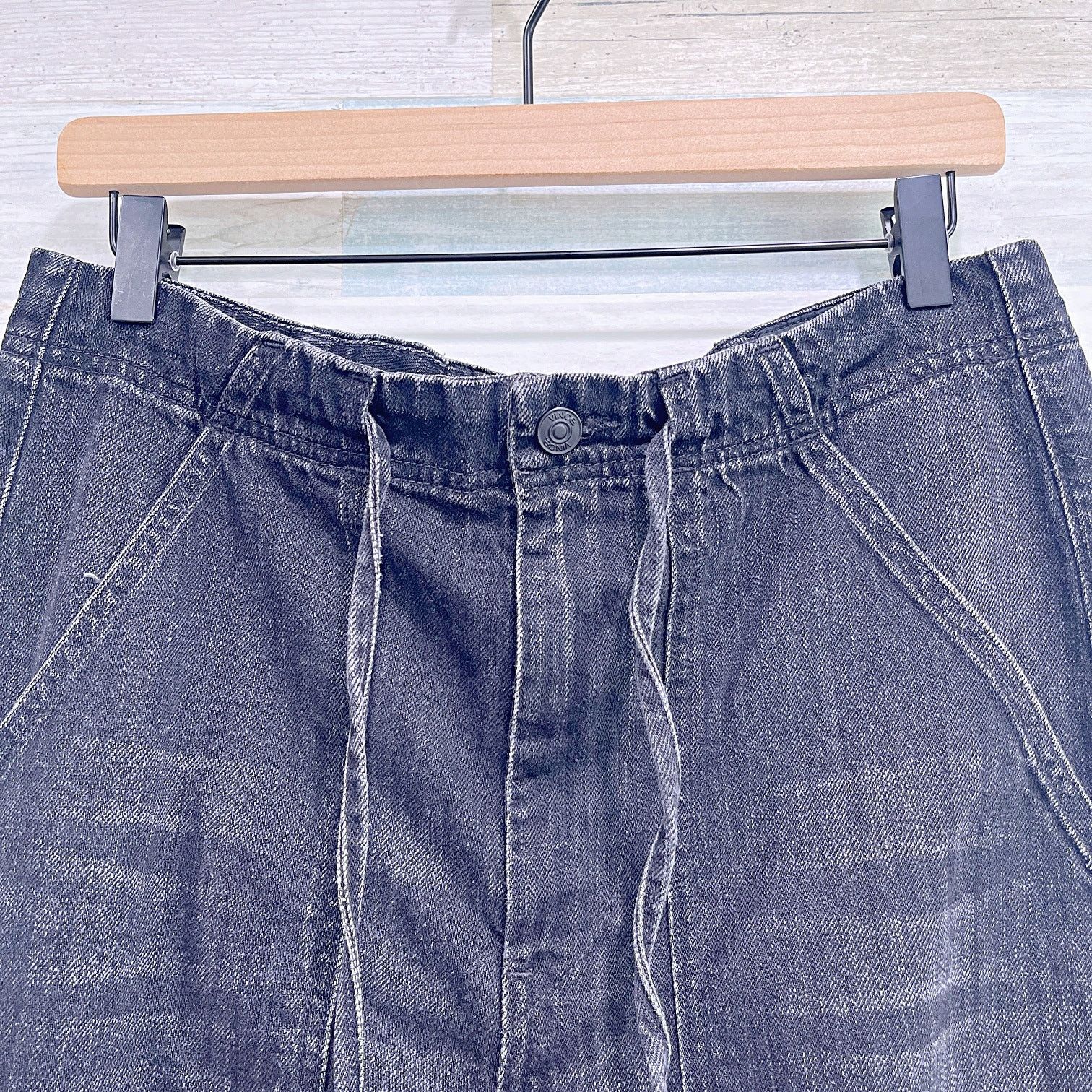 Vince VINCE Drawstring Slim Jeans Black Japanese Denim Womens 27 Size 27" / US 4 / IT 40 - 2 Thumbnail