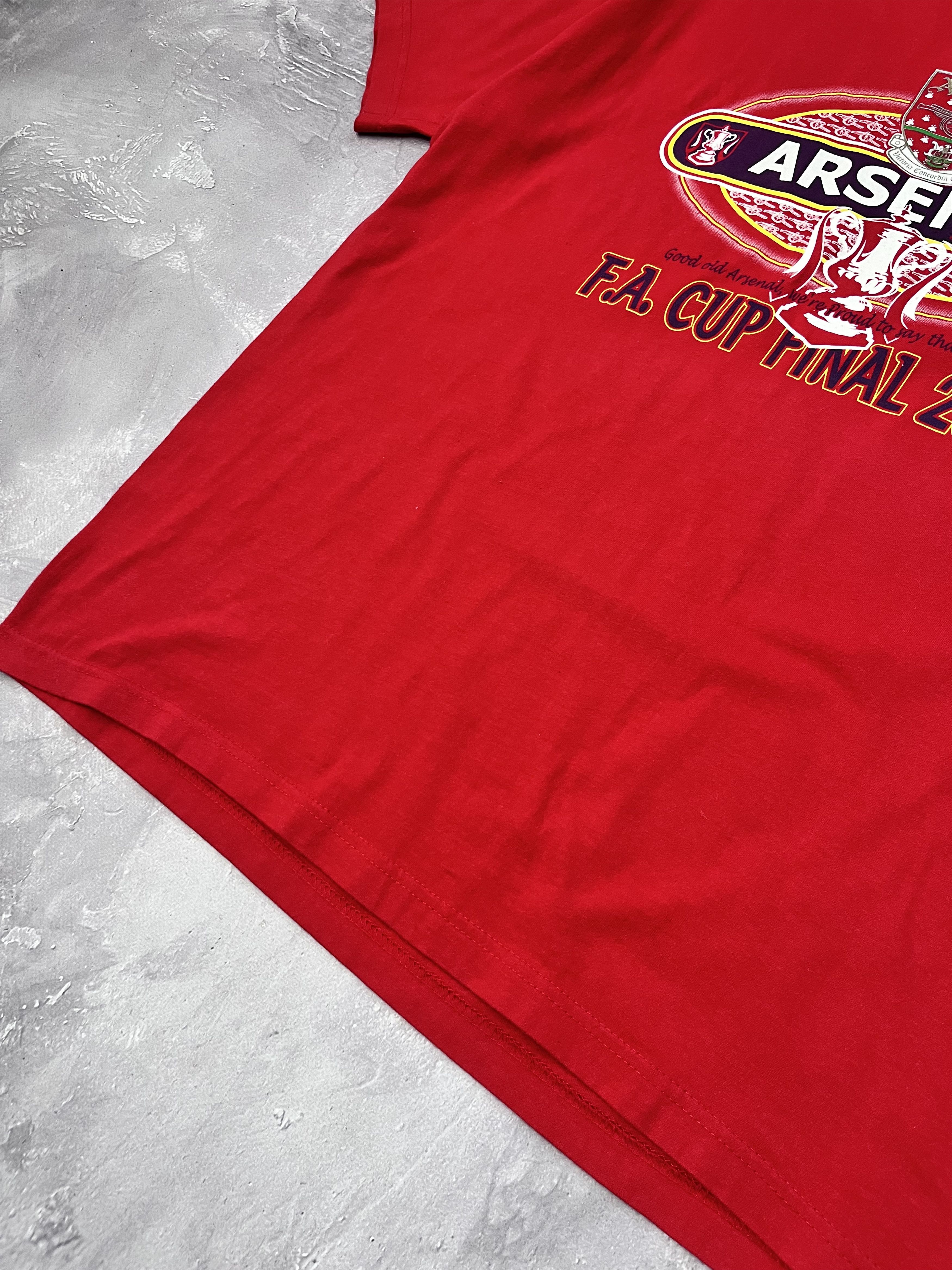 Vintage Vintage 2002 Arsenal FA CUP FINAL Football T-shirt Red Rare Size US L / EU 52-54 / 3 - 3 Thumbnail