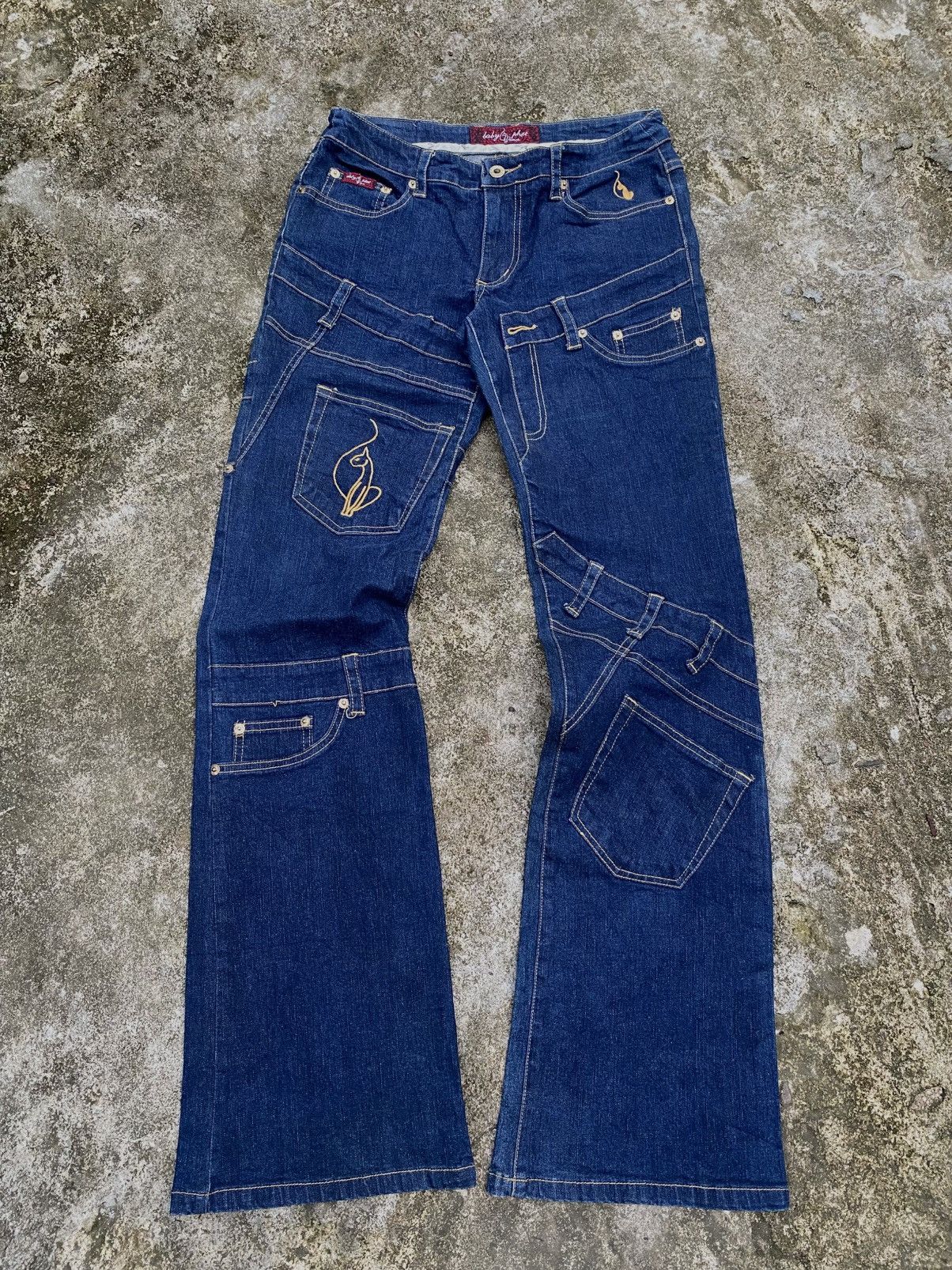 If Six Was Nine BABY PHAT FLARED JEANS Size 30" / US 8 / IT 44 - 1 Thumbnail