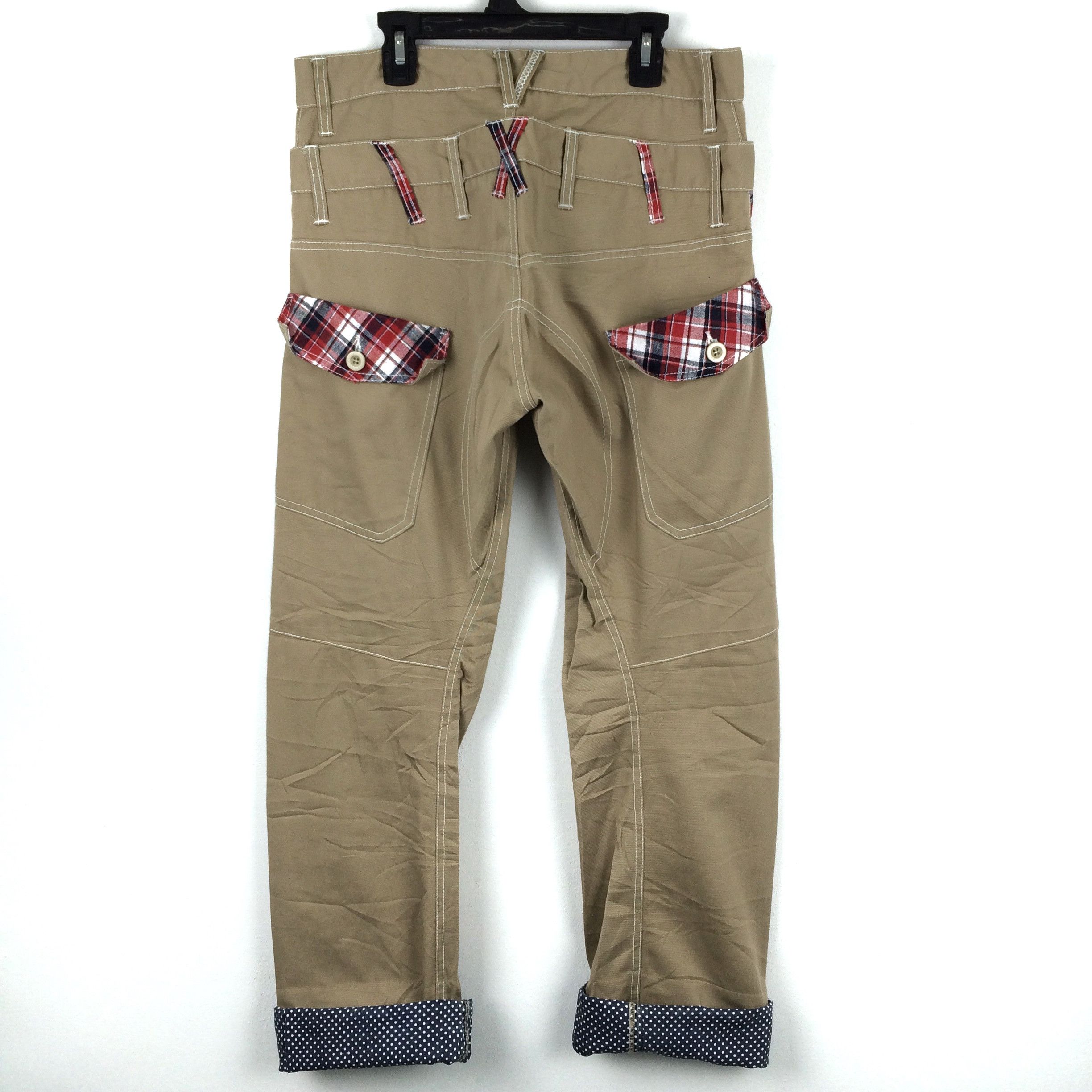 Japanese Brand X194 JAPAN BRAND DOUBLE WAIST PLAID PANTS Size US 32 / EU 48 - 2 Thumbnail