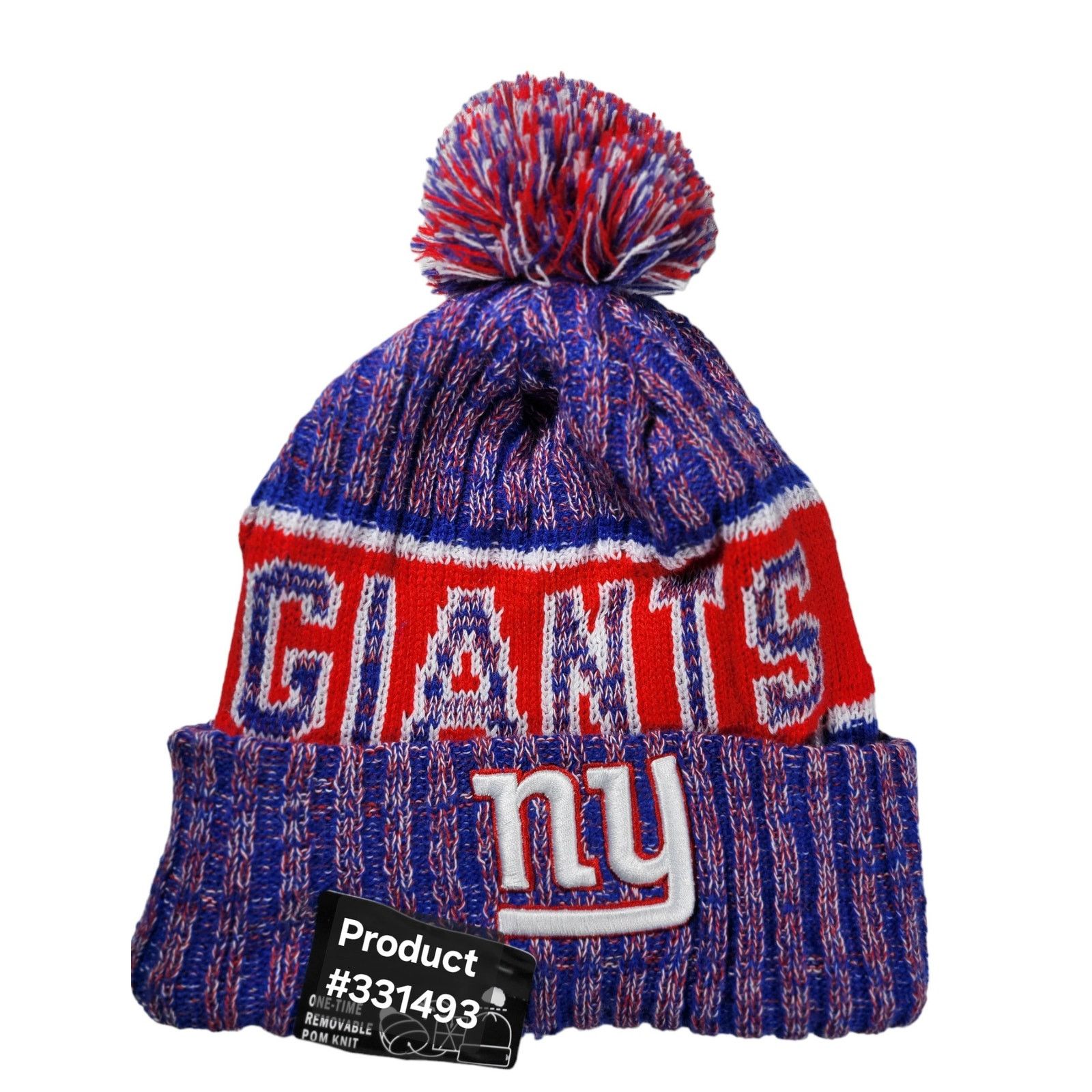 Other NWT New York Giants Sports Knit Beanie Fleece Lining Unisex Size ONE SIZE - 3 Thumbnail
