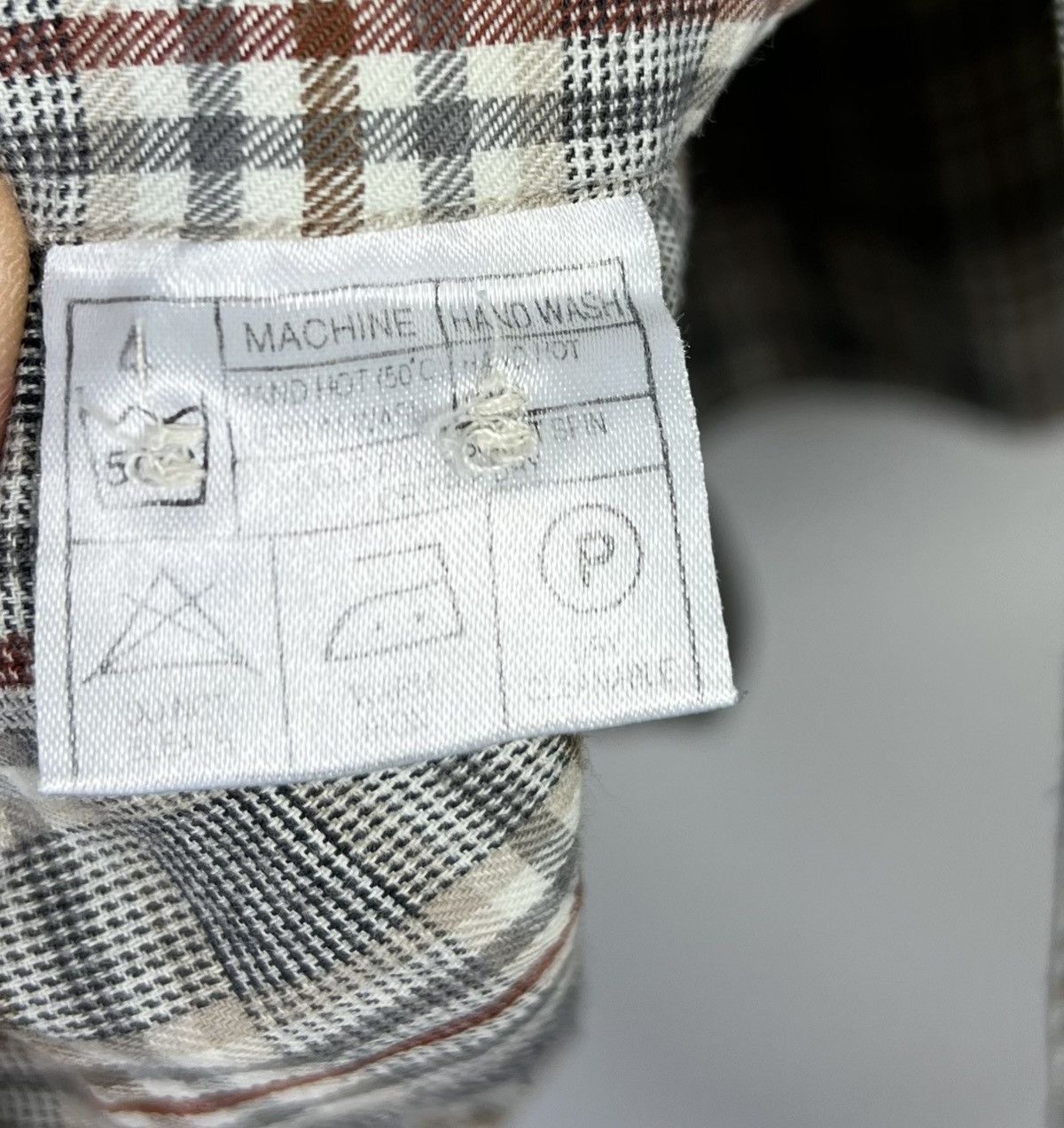 Pierre Balmain Pierre Balmain Vintage 90's Plaid Shirt with Spare Buttons Size US XL / EU 56 / 4 - 6 Thumbnail