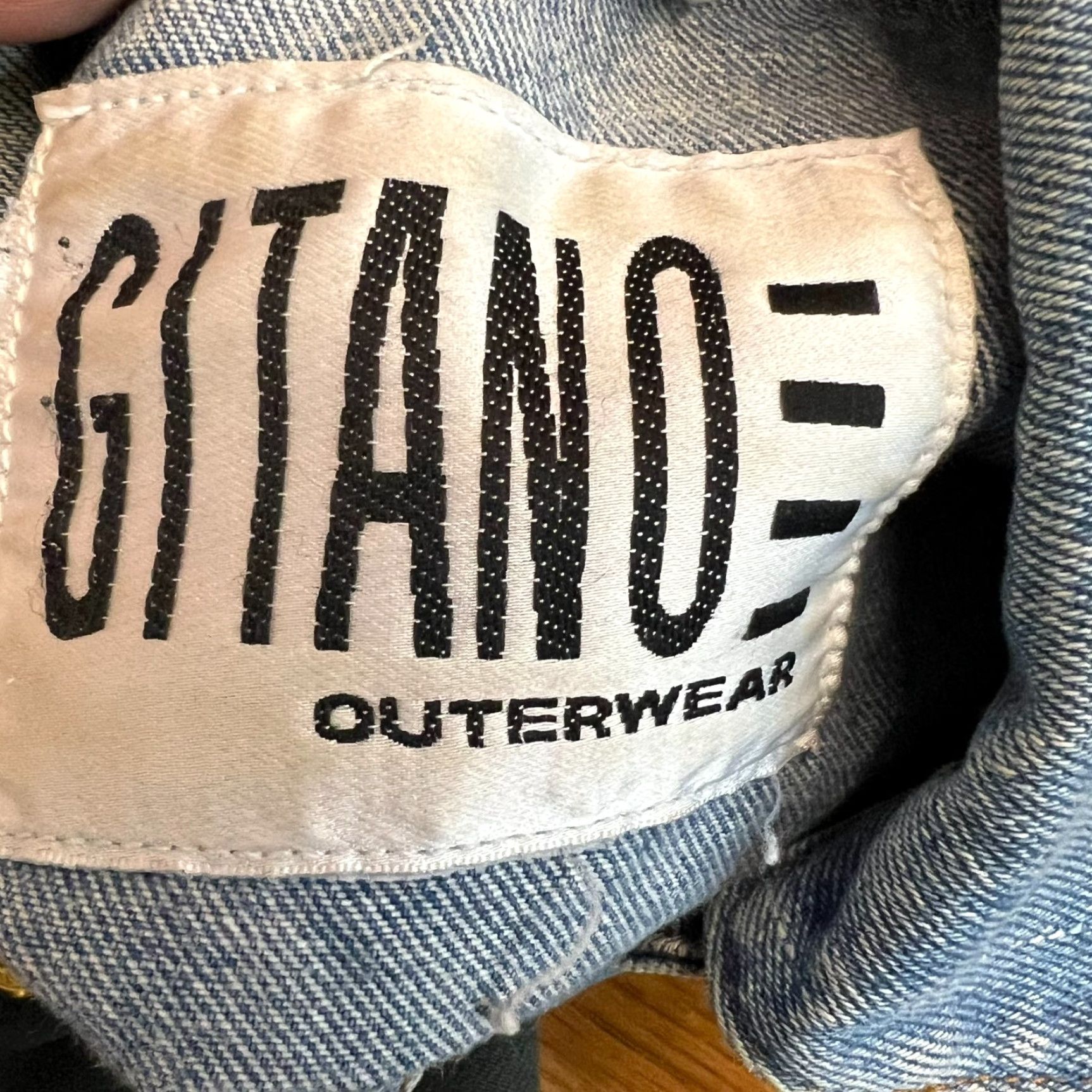 Vintage VINTAGE Gitano Denim Jacket Womens Size L Blue Mid-Length Long Sleeve Collared Casual 80s 90s Hipster Size L / US 10 / IT 46 - 7 Thumbnail