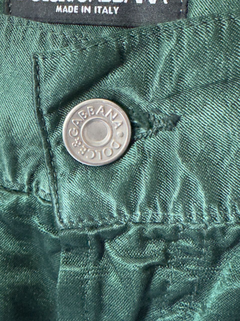 Dolce & Gabbana Green Cotton-Viscose Five-Pocket Pants IT 48 ZDP72/822N Size US 32 / EU 48 - 6 Thumbnail