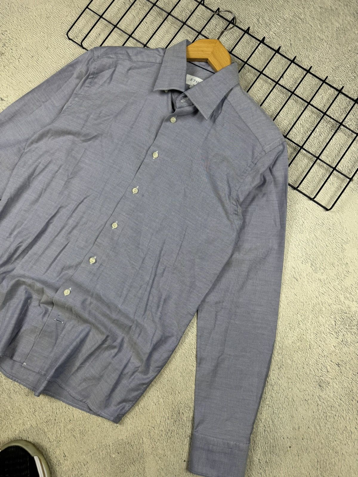 Eton ETON York Slim Formal Shirt Men’s Large Button Up Cutaway Size US L / EU 52-54 / 3 - 2 Thumbnail