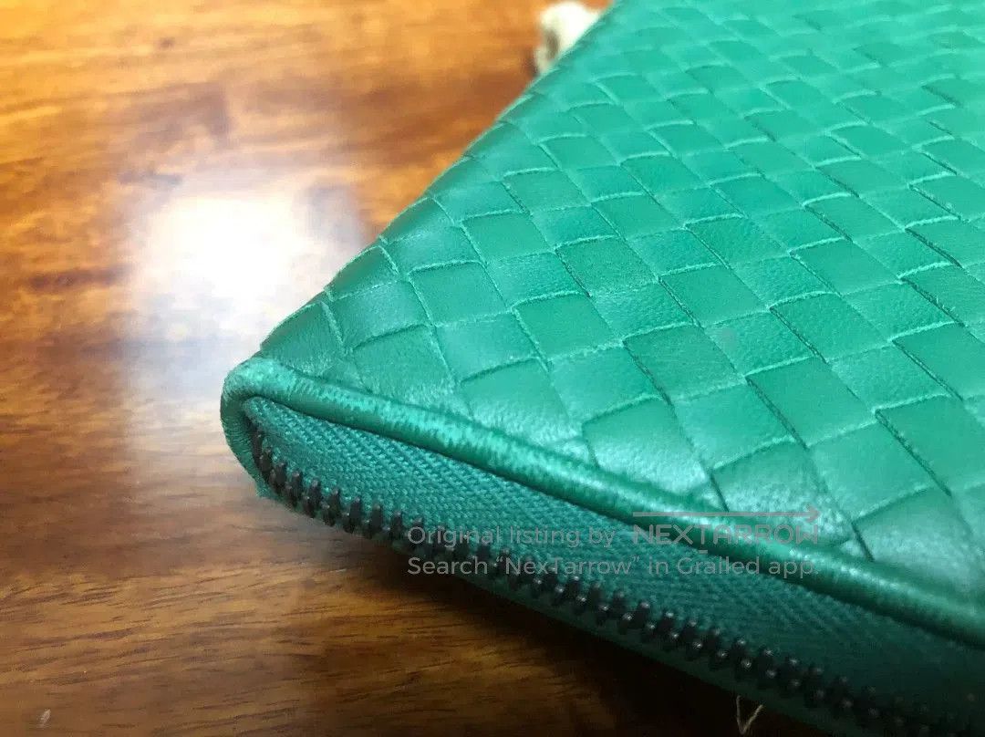 Bottega Veneta Bottega Veneta Green Zip Wallet Clutch. Size ONE SIZE - 3 Thumbnail