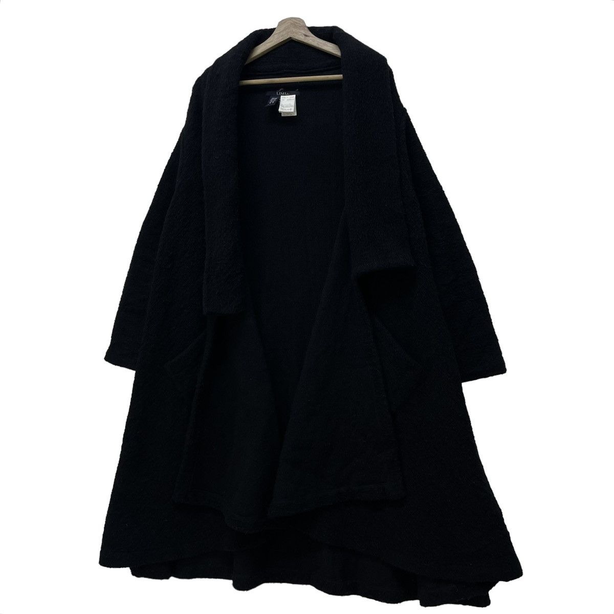 Limi Feu 🔥Yohji Yamamoto Limi Feu Drape Long Coat Button Less Size M / US 6-8 / IT 42-44 - 2 Thumbnail