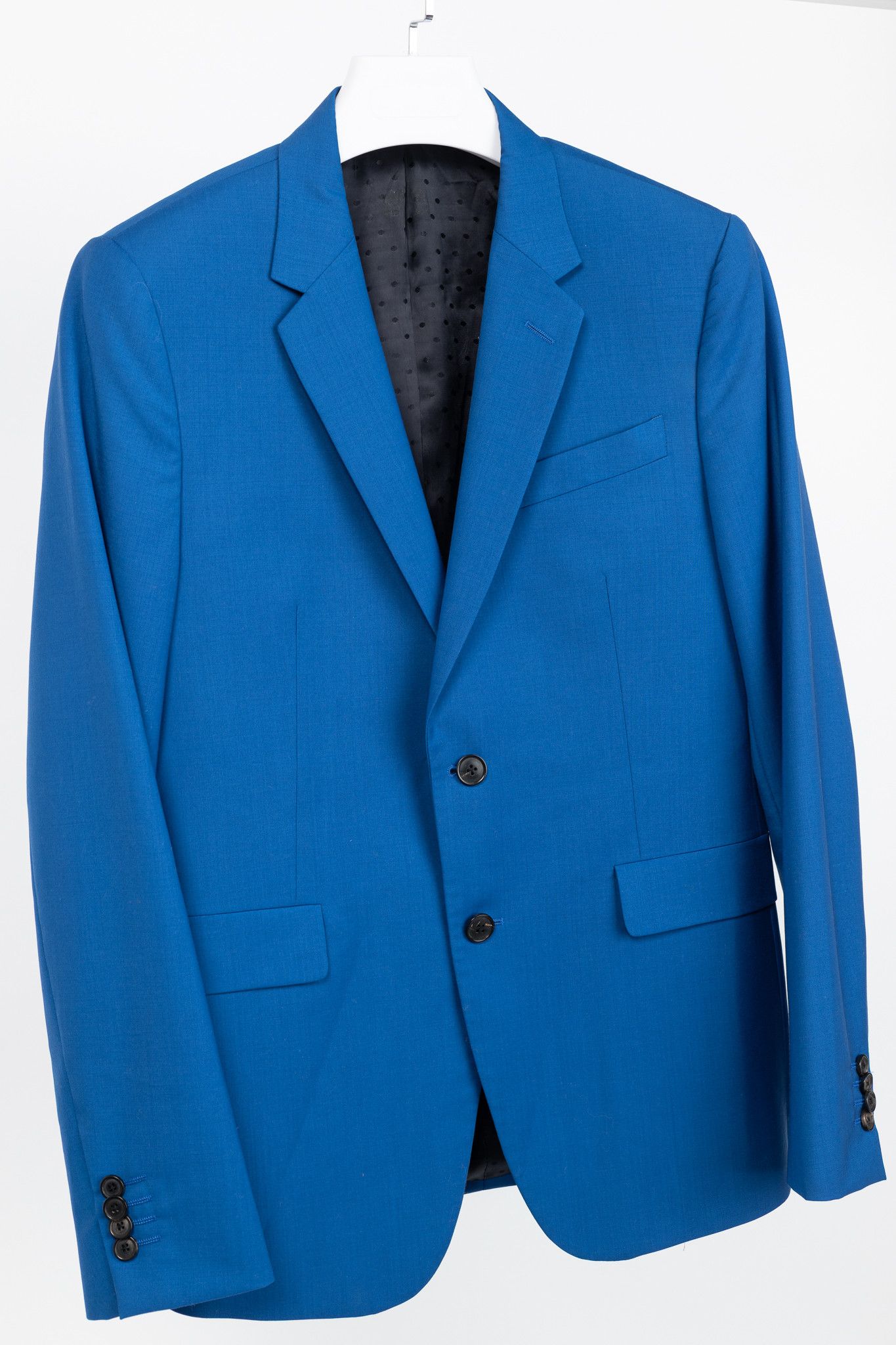 Paul Smith Paul Smith Cobalt-Blue Wool & Mohair Single-Breasted Blazer Size 38R - 3 Thumbnail