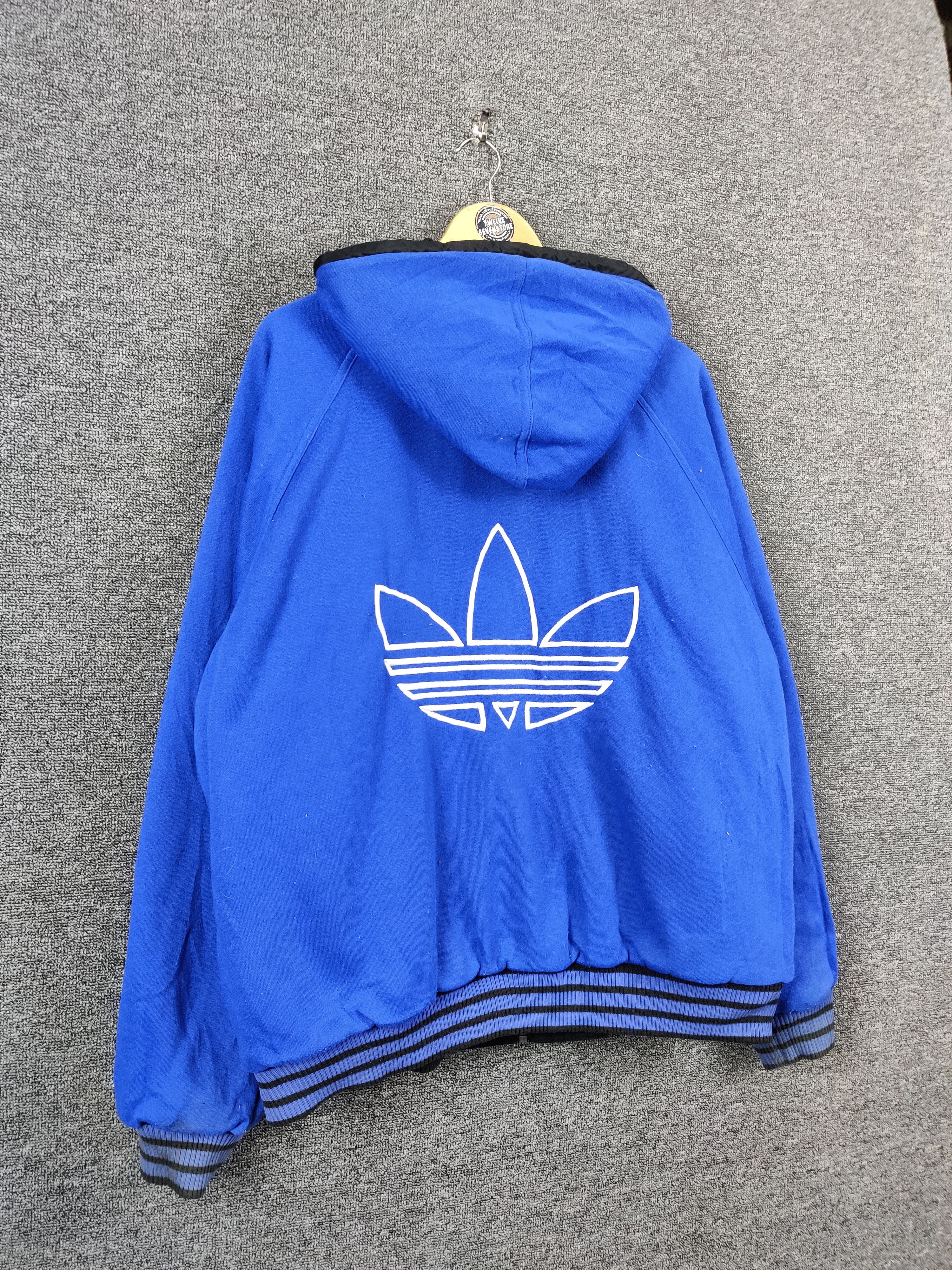 Adidas Vintage Adidas Trefoil Reversible Embroidery Jacket Size US XL / EU 56 / 4 - 5 Thumbnail