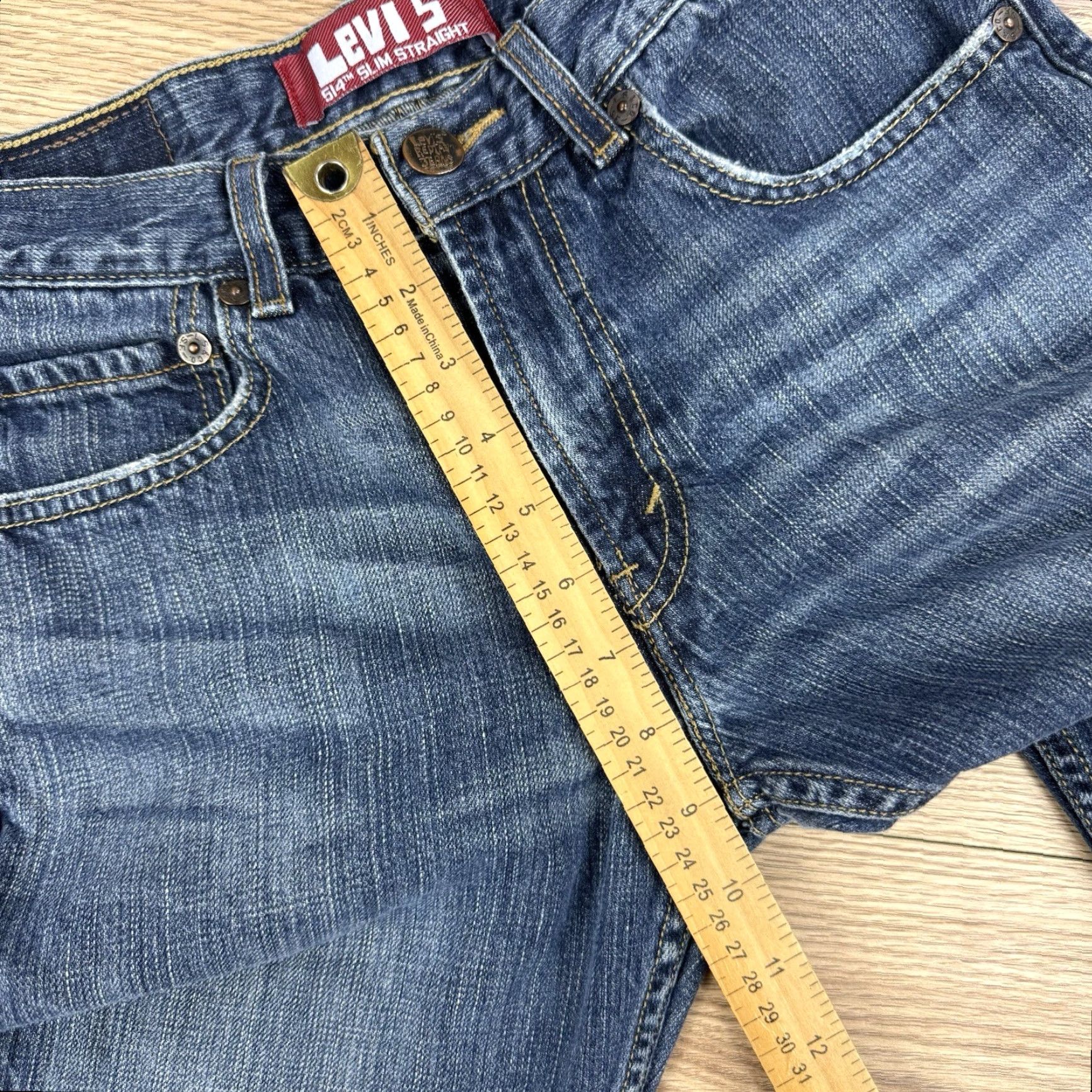 Levi's Levi's 514 Jeans Slim Straight Denim Blue 28x28 Men Size 28 Regular Reg 10-12 Rise Inseam 28 Cotton Fabric Size US 28 / EU 44 - 5 Thumbnail