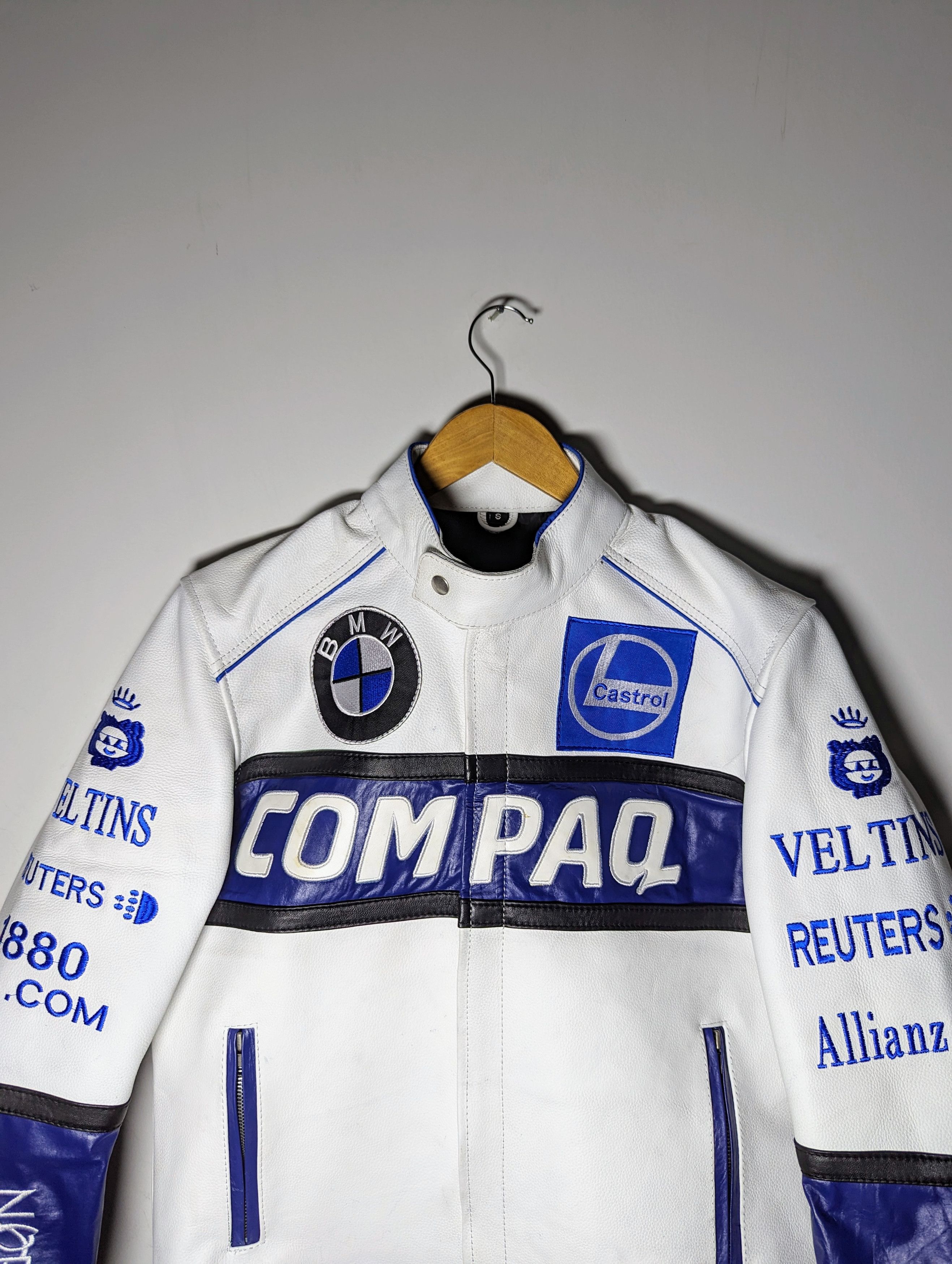 Vintage 🔥 BMW 🔥 Y2K RETRO RACING LEATHER JACKET FORMULA 1 Size US S / EU 44-46 / 1 - 5 Thumbnail