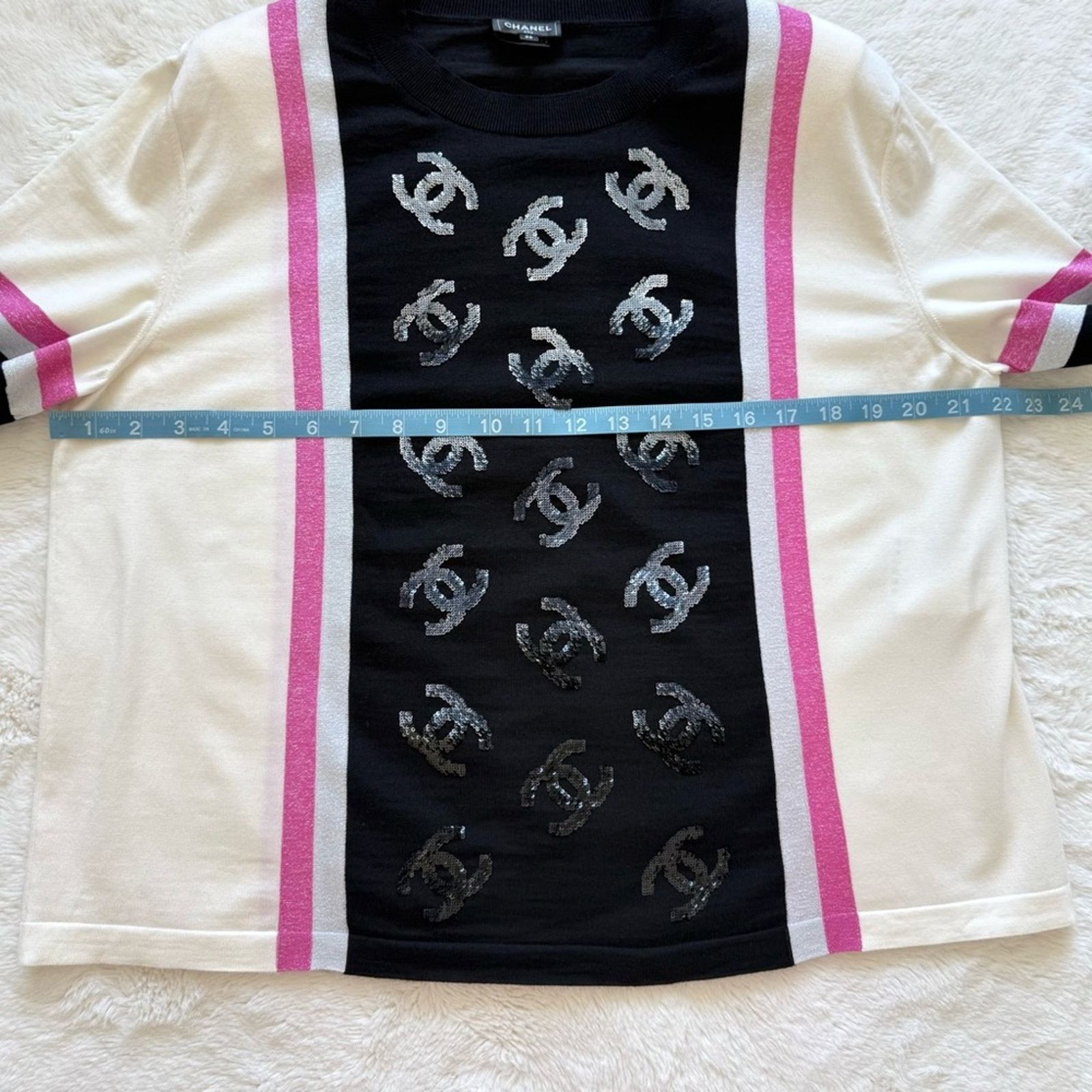 Chanel CHANEL CC women wool top size 50FR or 10US Authentic 3900$ Size L / US 10 / IT 46 - 12 Thumbnail