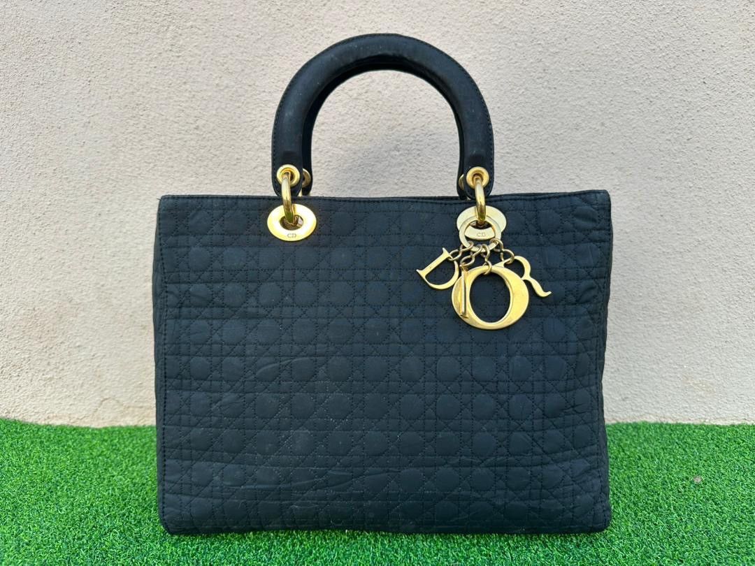 Dior Auth Christian Dior Lady Dior Quilted Nylon Cannage Size ONE SIZE - 1 Thumbnail