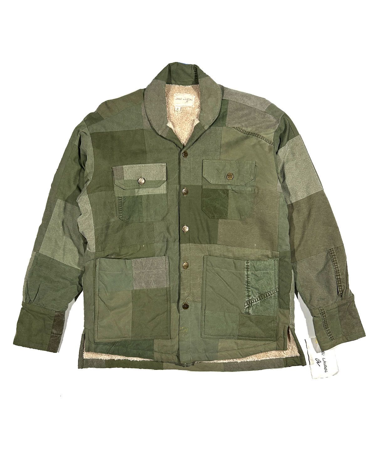 Greg Lauren GREG LAUREN ARMY SCRAPWORK SHERPA LINED JACKET Size US M / EU 48-50 / 2 - 1 Thumbnail
