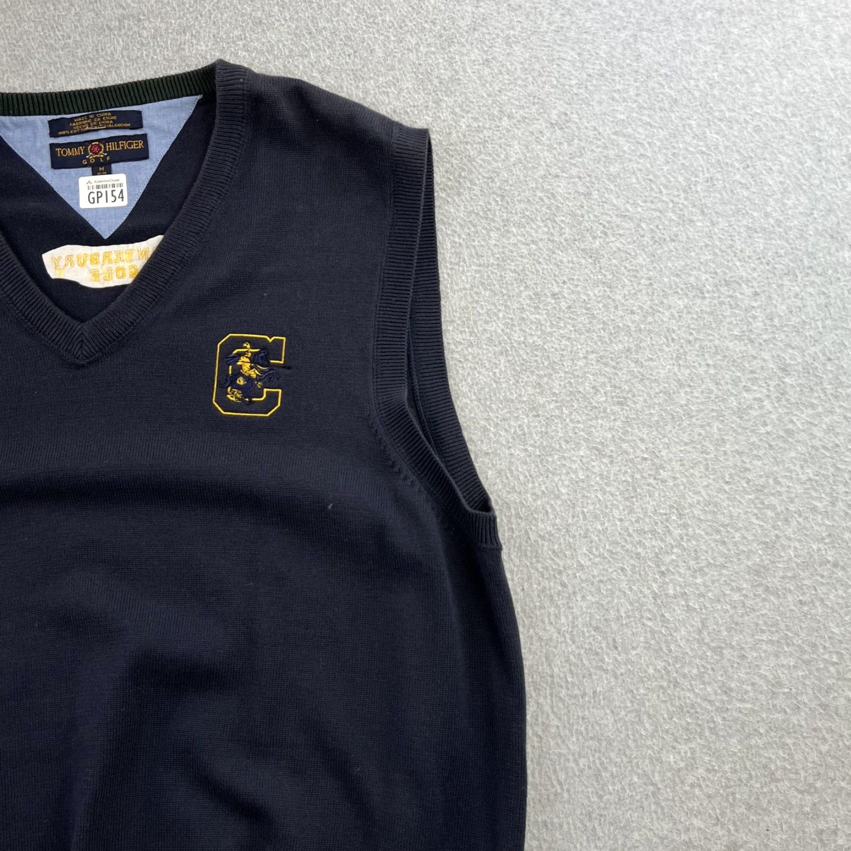 Tommy Hilfiger Tommy Hilfiger Golf Vest Mens M Navy Blue V-Neck Canterbury Logo Shirt Size US M / EU 48-50 / 2 - 7 Thumbnail