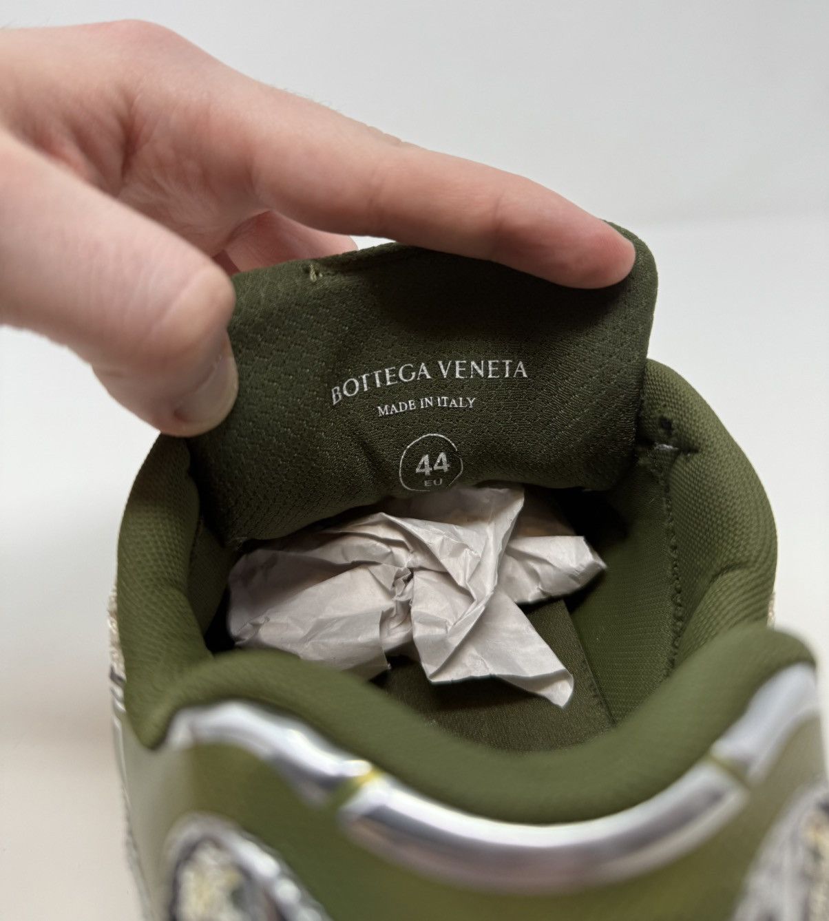 Bottega Veneta Bottega Veneta Orbit Sneaker Mud/White Size US 11 / EU 44 - 7 Thumbnail