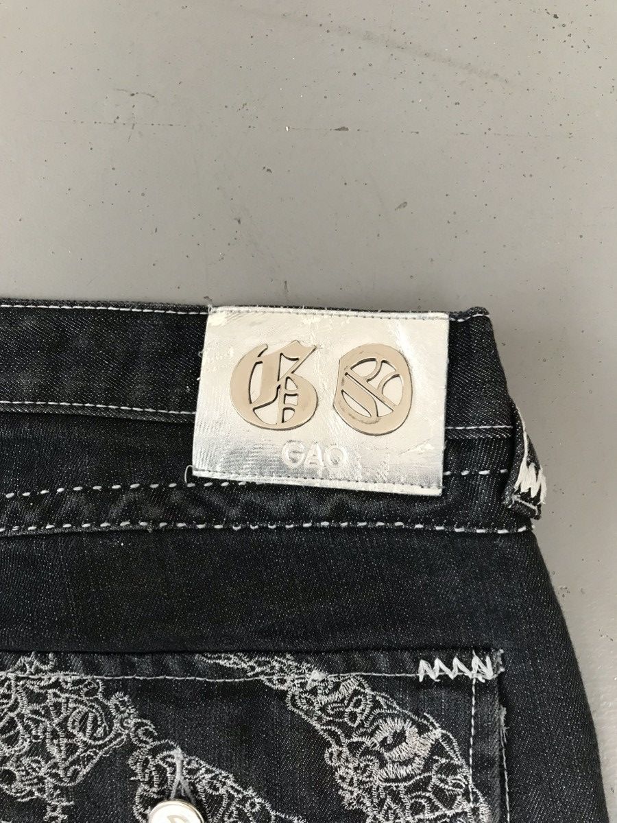 JNCO × Southpole × Vintage Crazy vintage embroidered gao denim jort Size US 40 / EU 56 - 9 Thumbnail