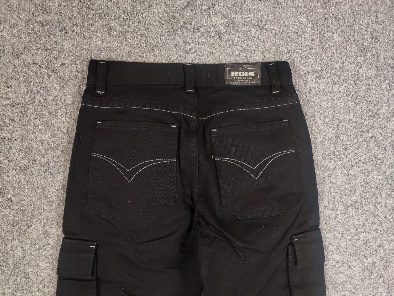 Japanese Brand Rois Sportswear Japan style Black Denim Cargo Pants Size US 30 / EU 46 - 10 Thumbnail