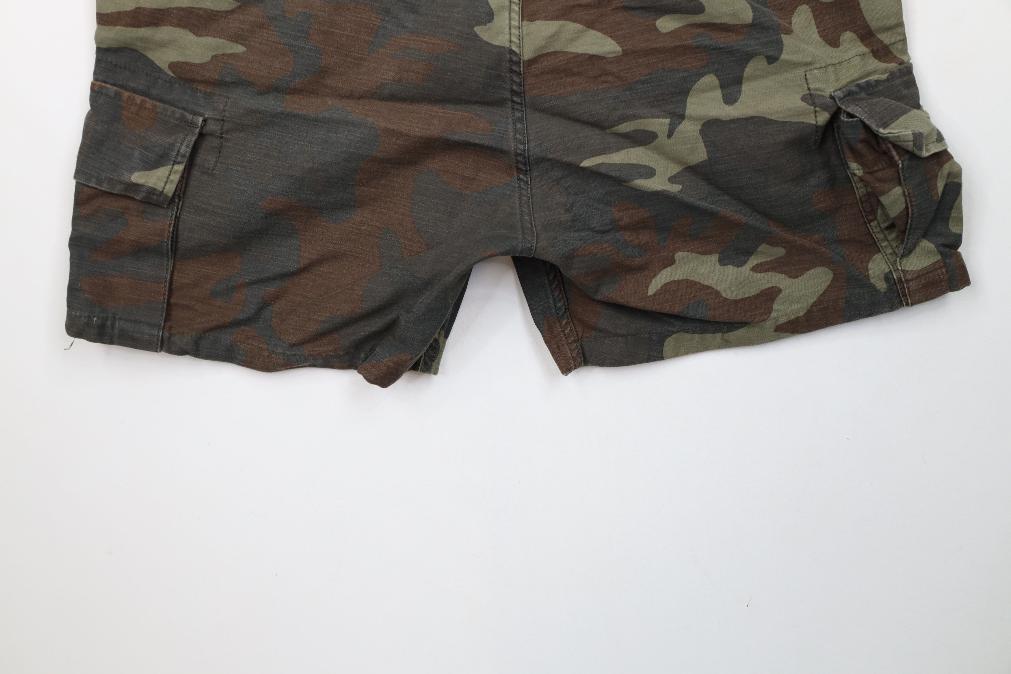 Levi's × Vintage Vintage Y2K Levis Above Knee Camouflage Cargo Shorts Cotton Size US 34 / EU 50 - 11 Thumbnail