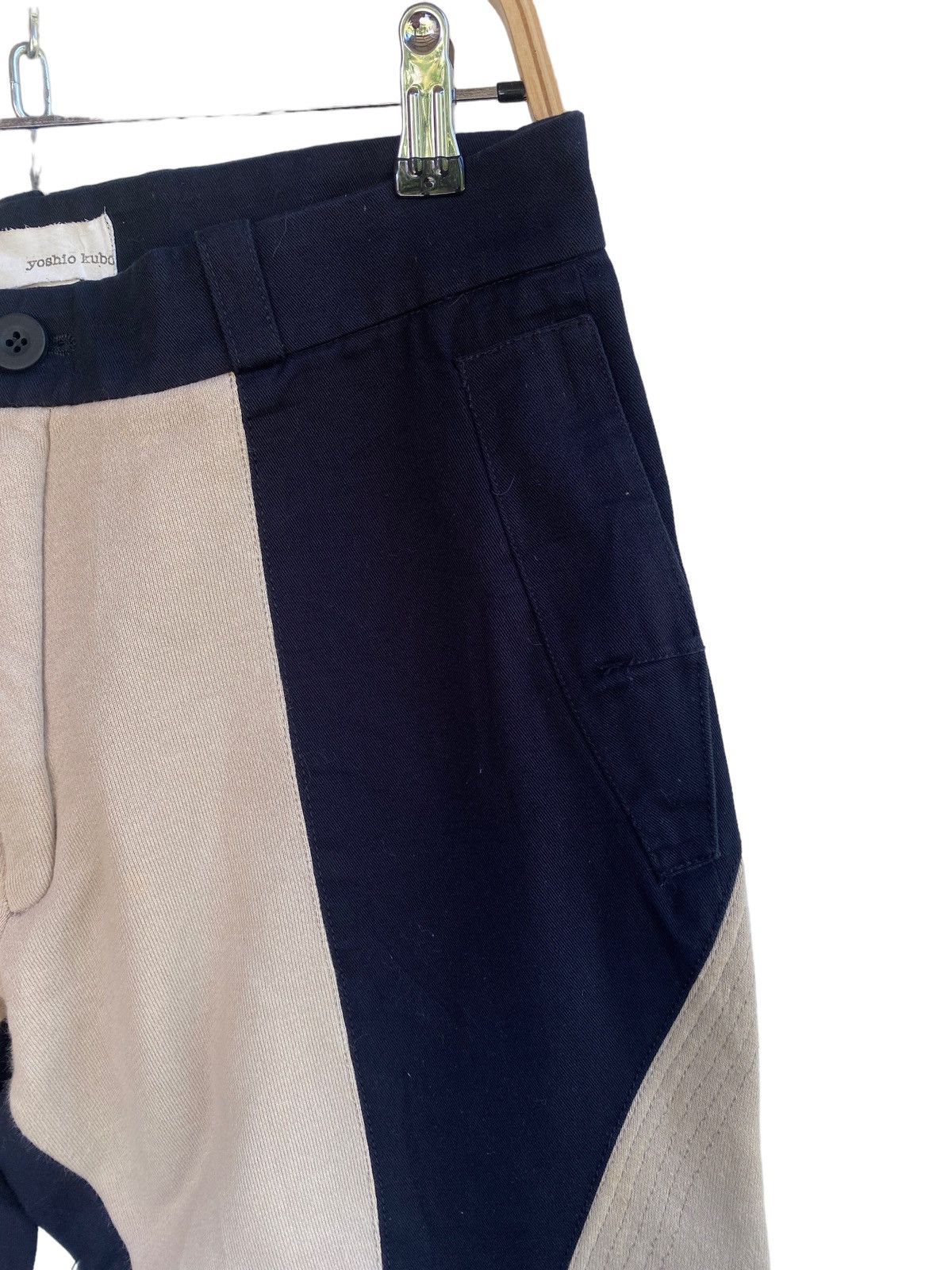 Yoshio Kubo Vintage Yoshio Kubo Reconstructed Pantss Two Fabric Size US 32 / EU 48 - 5 Thumbnail