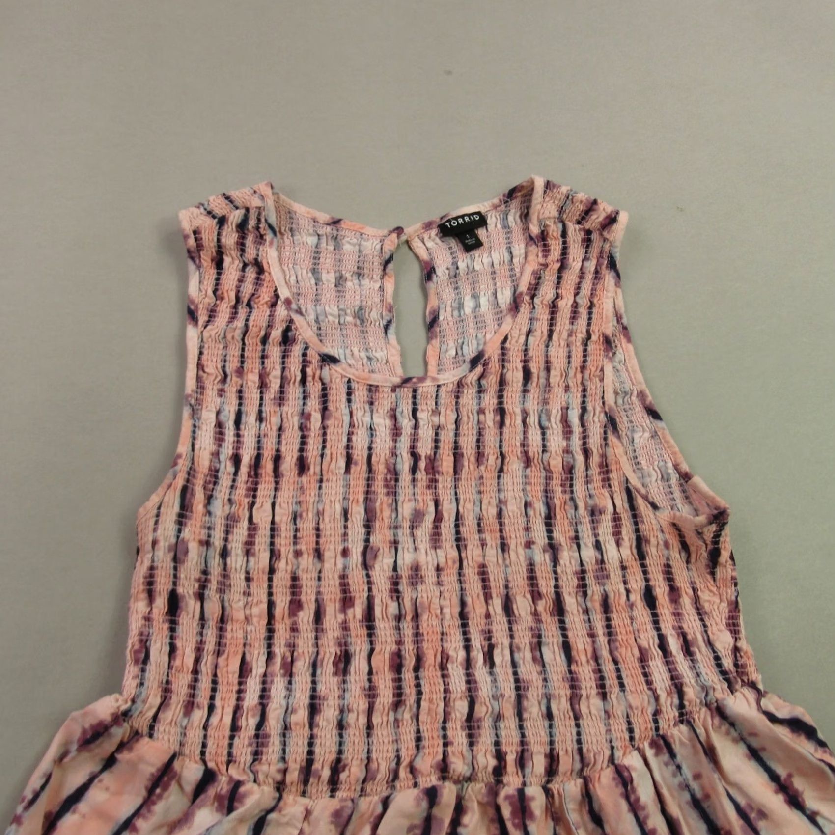 Torrid Torrid Shirt Womens Tank Top Sleeveless Striped Lightweight Crew Neck Multicolor Casual Activewear Size XS / US 0-2 / IT 36-38 - 3 Thumbnail