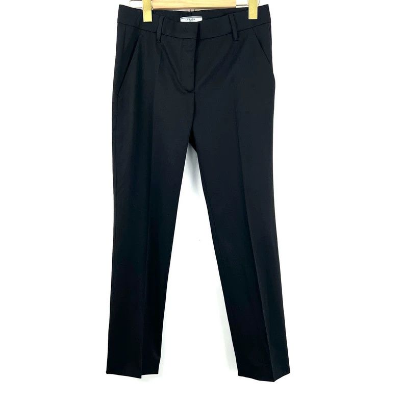Prada Prada Black straight slim suit pants 2505-Nextarrow Size US 38 / EU 54 - 1 Thumbnail