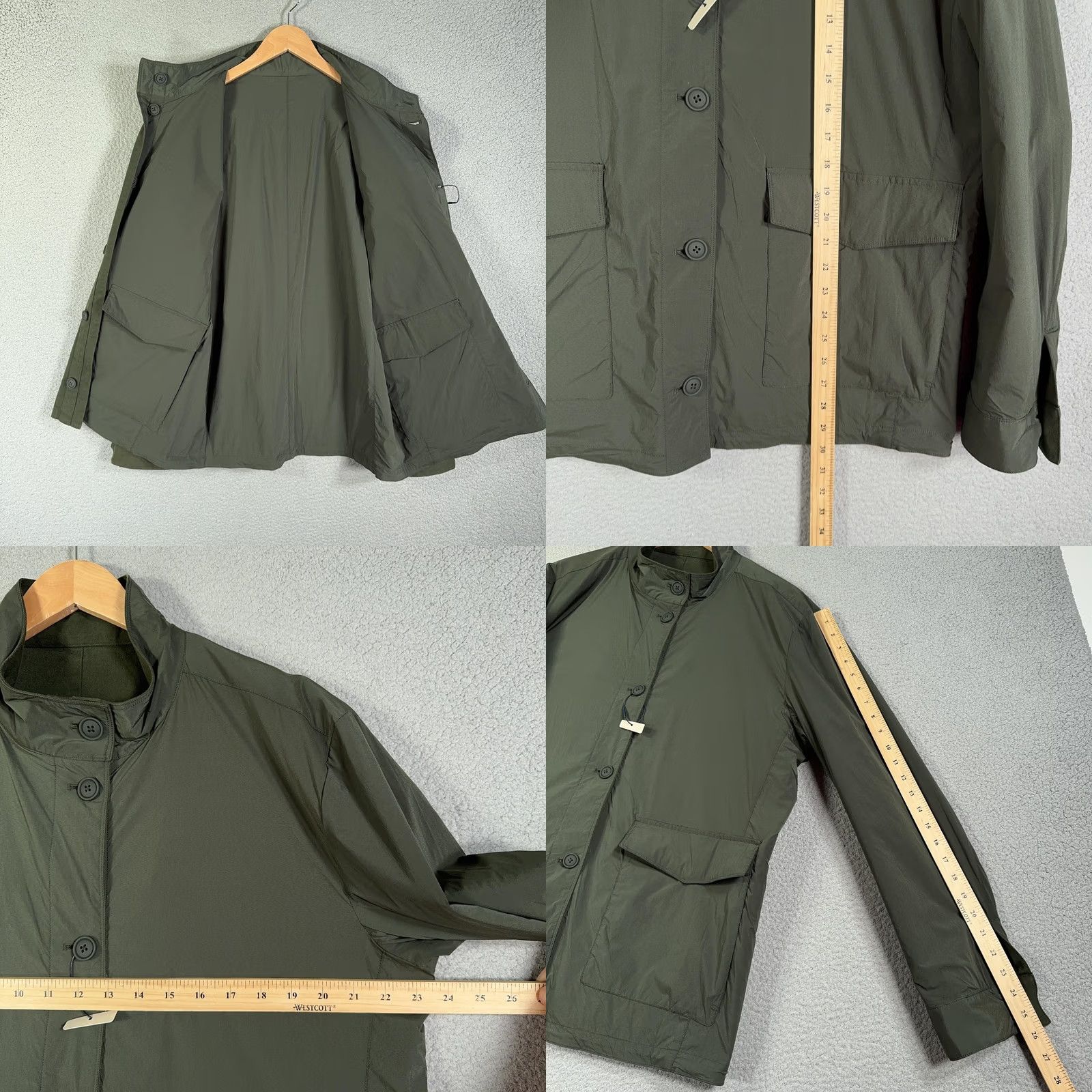 Peter Millar Peter Millar Stowe Reversible Safari Jacket Mens Large Olive Cotton wool Blend Size US L / EU 52-54 / 3 - 8 Thumbnail
