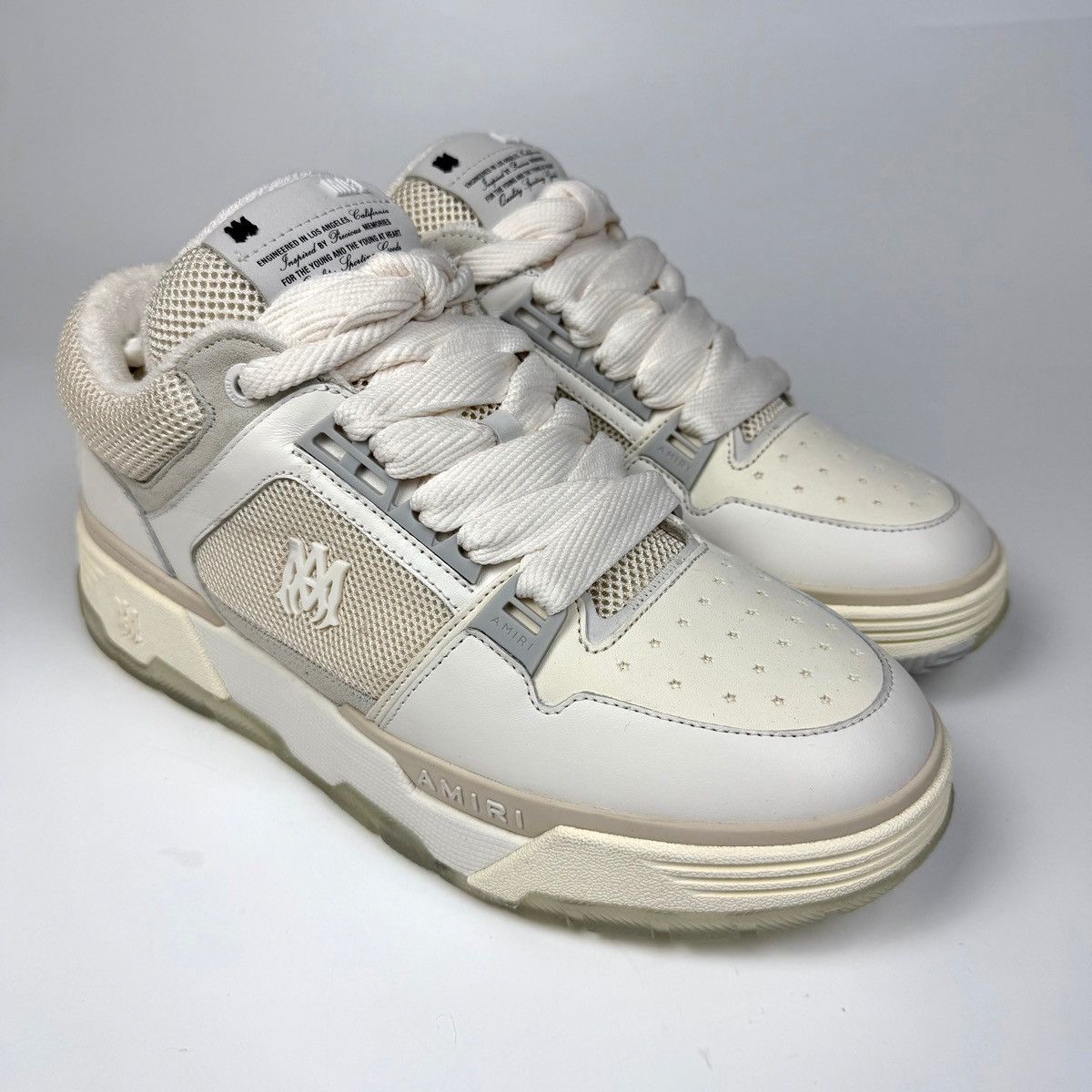 Amiri Amiri MA-1 Alabaster White Sneakers Size US 13 / EU 46 - 3 Thumbnail