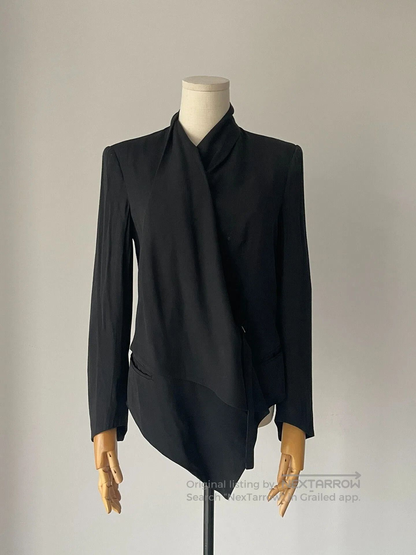 Helmut Lang Helmut Lang Asymmetrical Jacket Blazer. Size XL / US 12-14 / IT 48-50 - 6 Thumbnail
