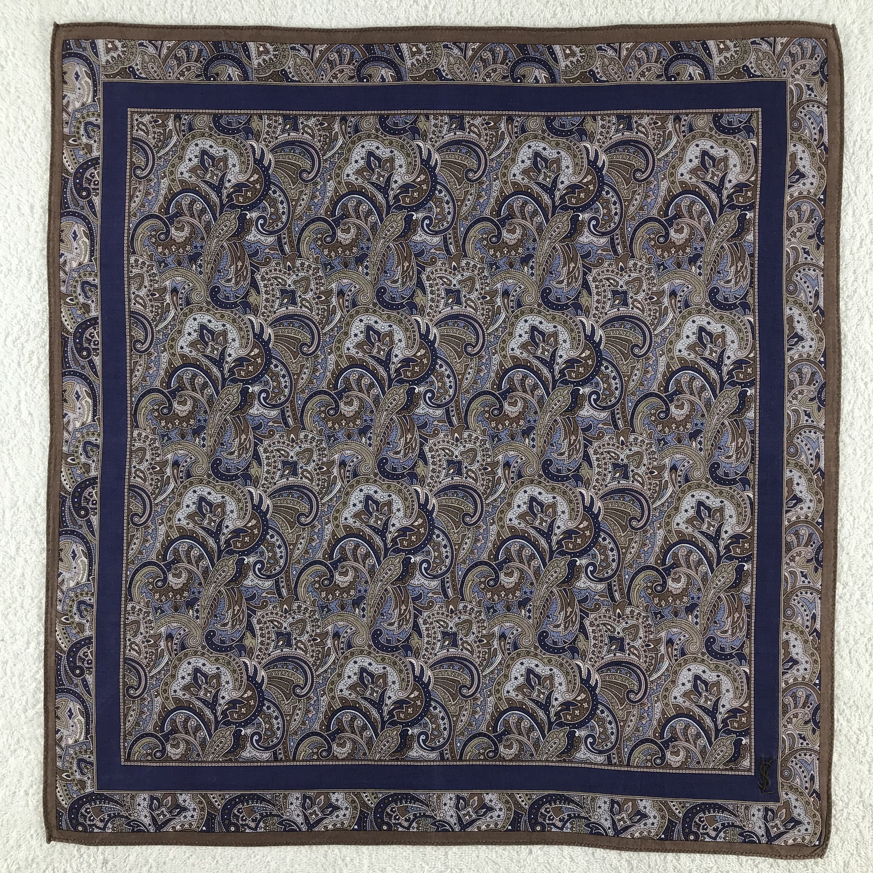 Vintage × Yves Saint Laurent Yves Saint Laurent Bandana / Handkerchief /Neckerchief -S097 Size ONE SIZE - 1 Thumbnail