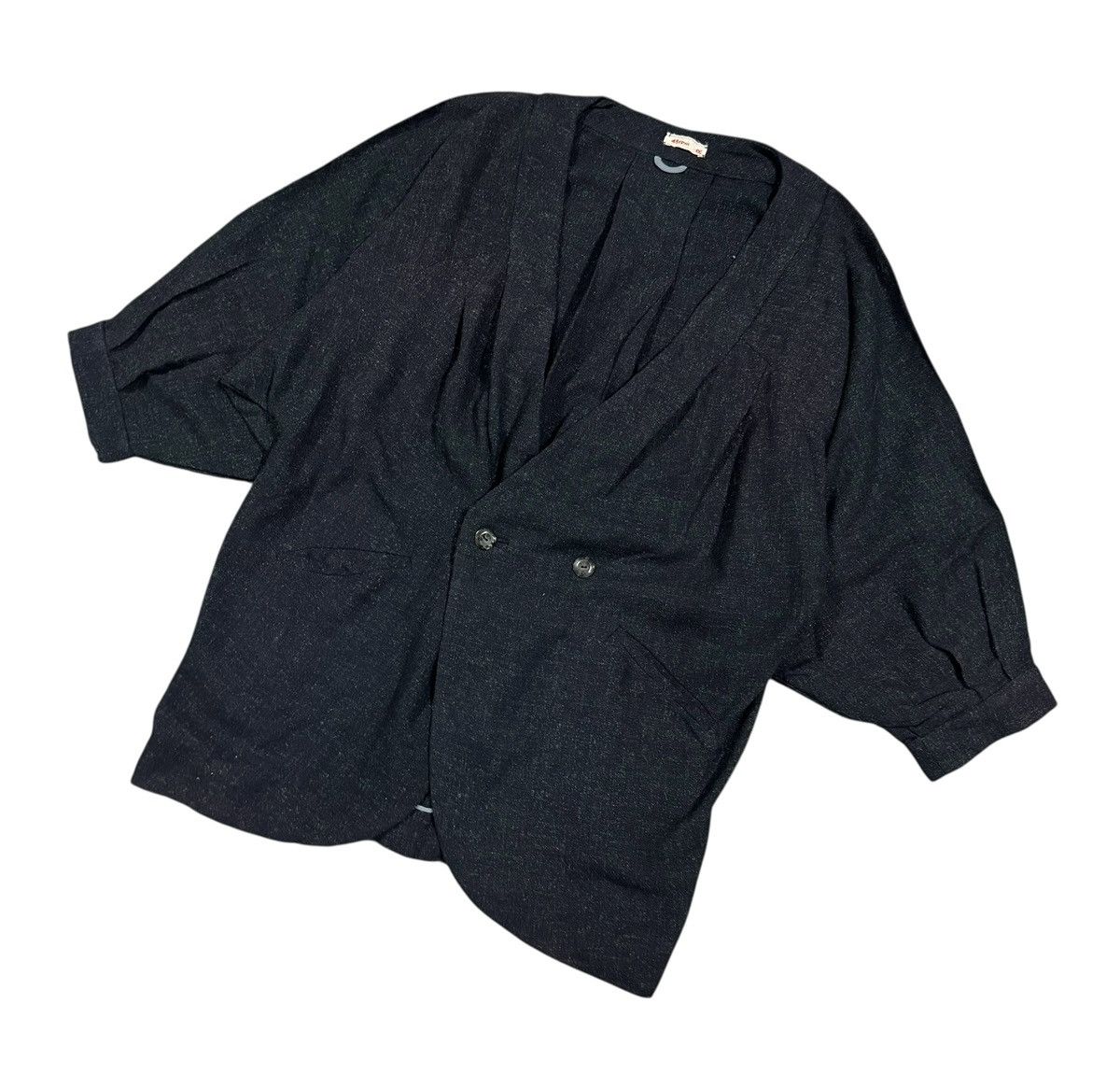 45rpm Vtg🔥45rpm Kimono Coat Style Double Breasted Salt & Pepper Size US M / EU 48-50 / 2 - 6 Thumbnail