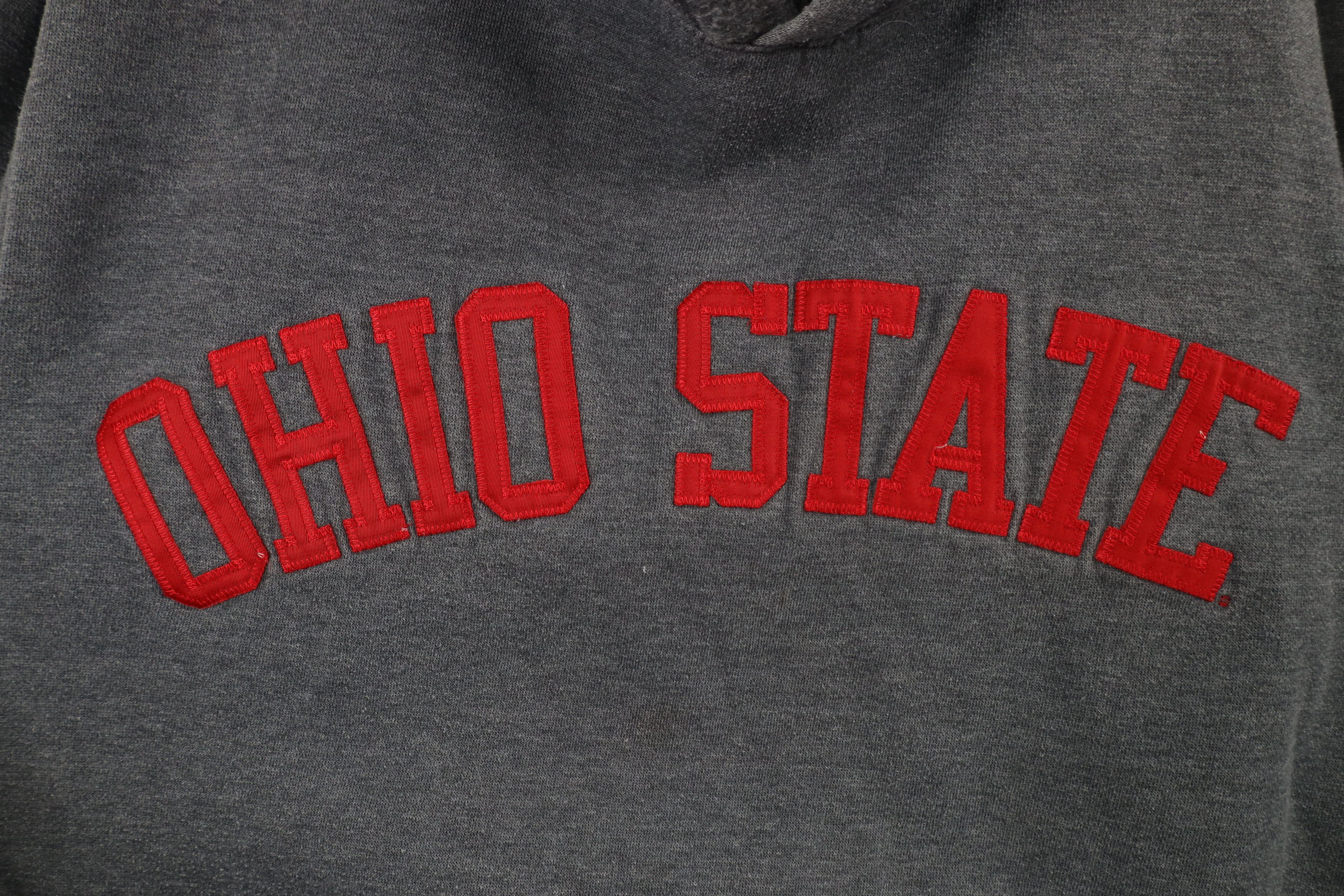 Vintage Vintage 90s Spell Block Letter Ohio State University Hoodie Size US L / EU 52-54 / 3 - 6 Thumbnail
