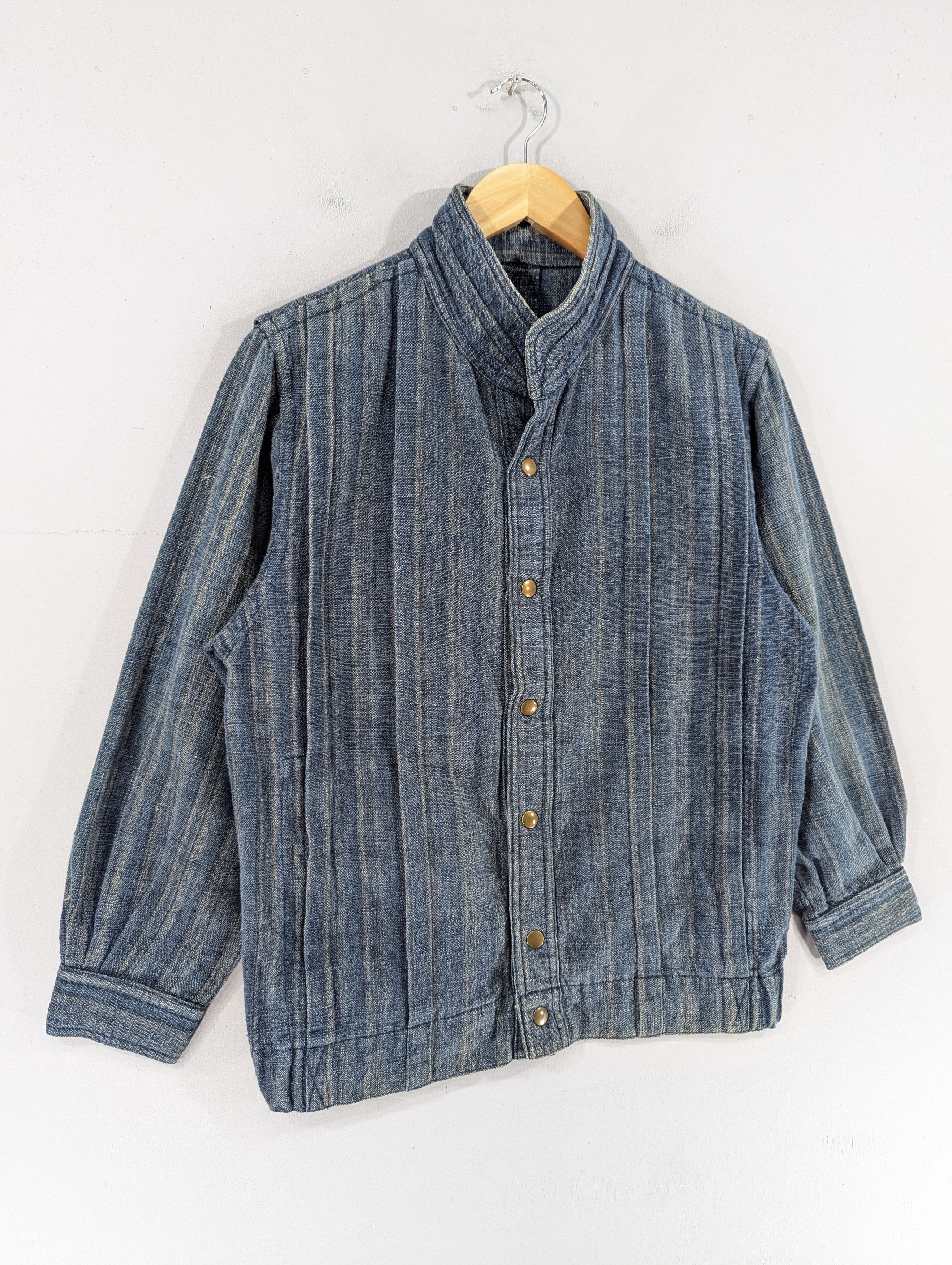 Japanese Brand Vintage Yuhei Anrico Atelier Denim Snap Button Jacket Size L / US 10 / IT 46 - 3 Thumbnail