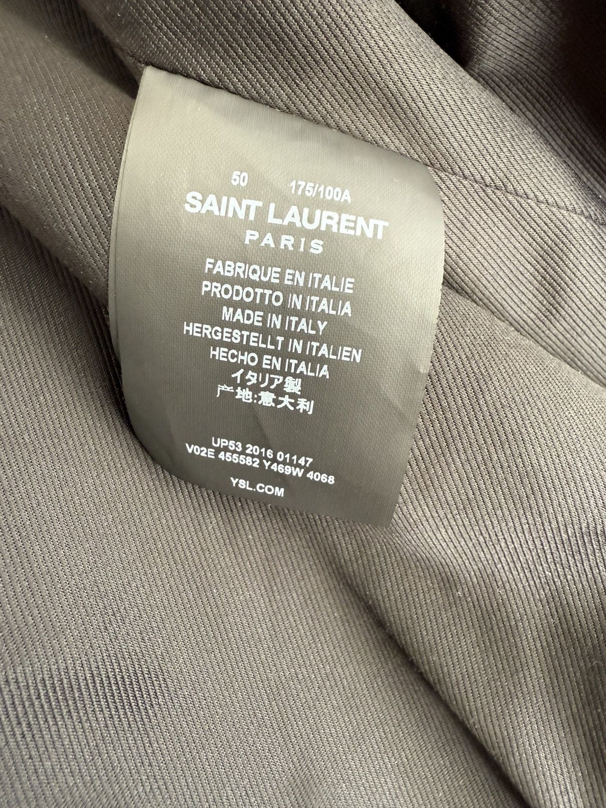 Saint Laurent Paris Saint Laurent Men’s Bomber Jacket Size US M / EU 48-50 / 2 - 7 Thumbnail