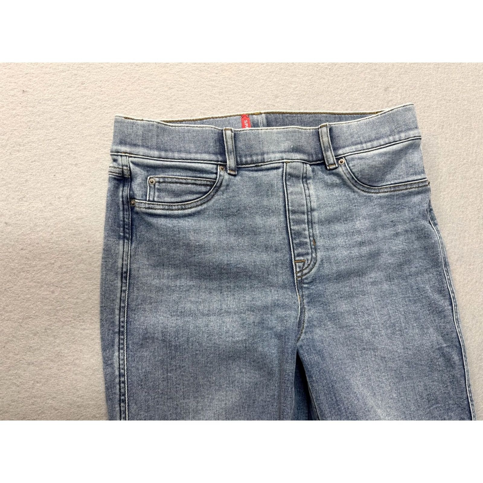 Spanx Spanx Jeans Womens L Light Blue Pull On Flare Bootcut Stretch Denim Jean-ish Size 36" / US 14 / IT 50 - 3 Thumbnail