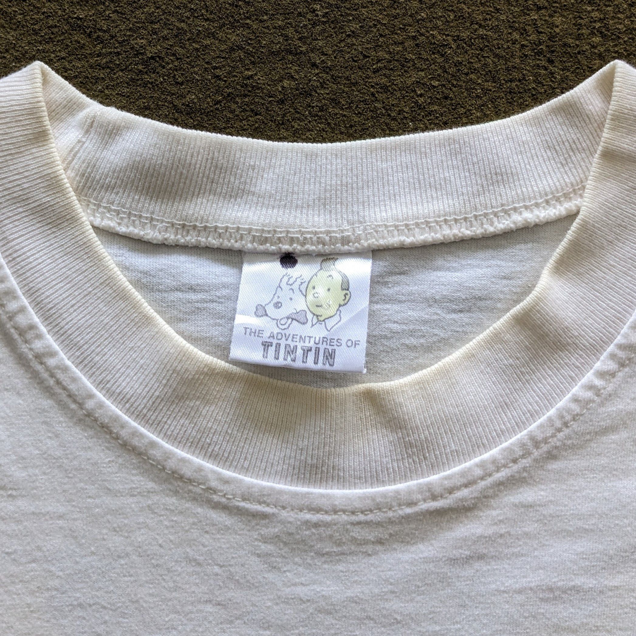 Other Vintage 90's HERGE THE ADVENTURES Cartoon T-shirt Size US M / EU 48-50 / 2 - 6 Thumbnail