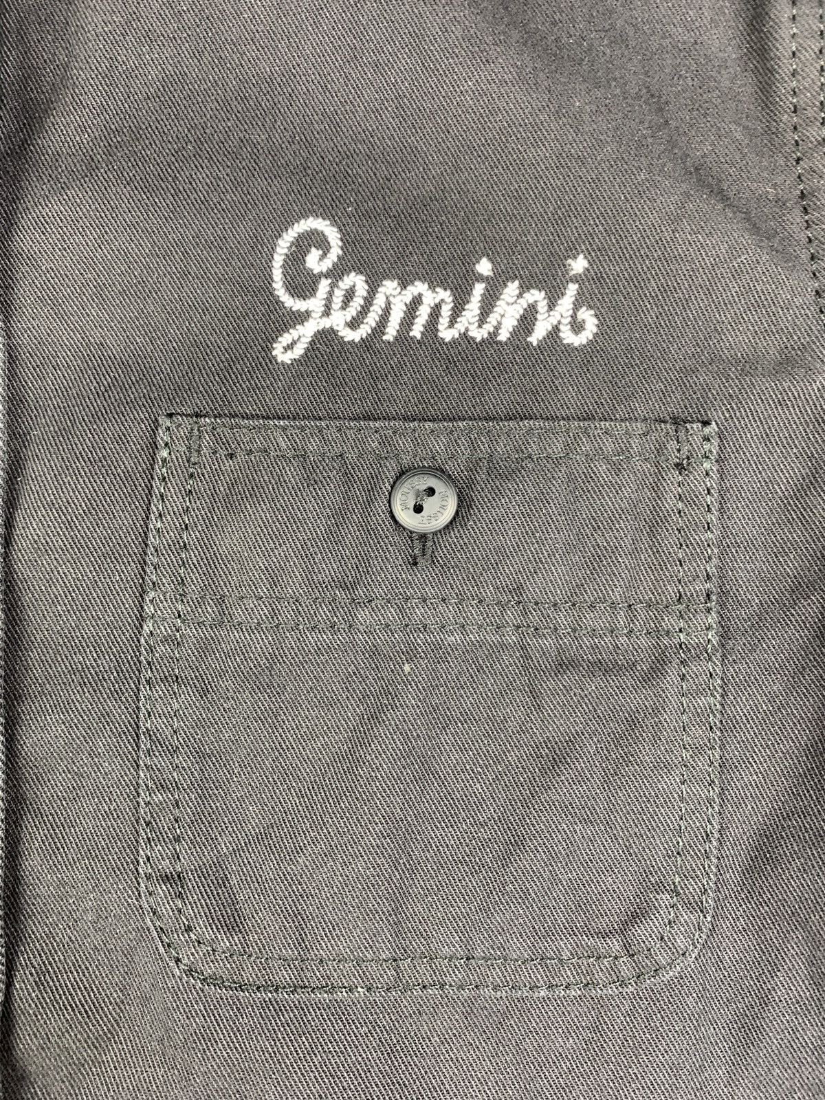 MOUSSY Moussy Japan Black Gemini Embroidered Work Shirt Size S / US 4 / IT 40 - 5 Thumbnail