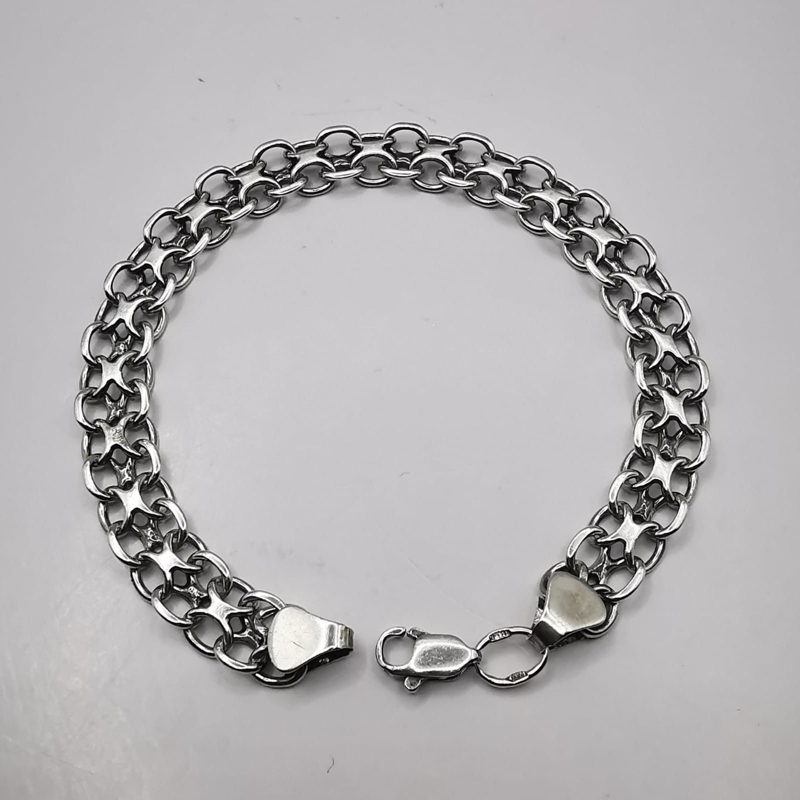 Vintage Vintage Bracelet Jewelry,925 Sterling Silver seal, 11,25g Size ONE SIZE - 2 Thumbnail