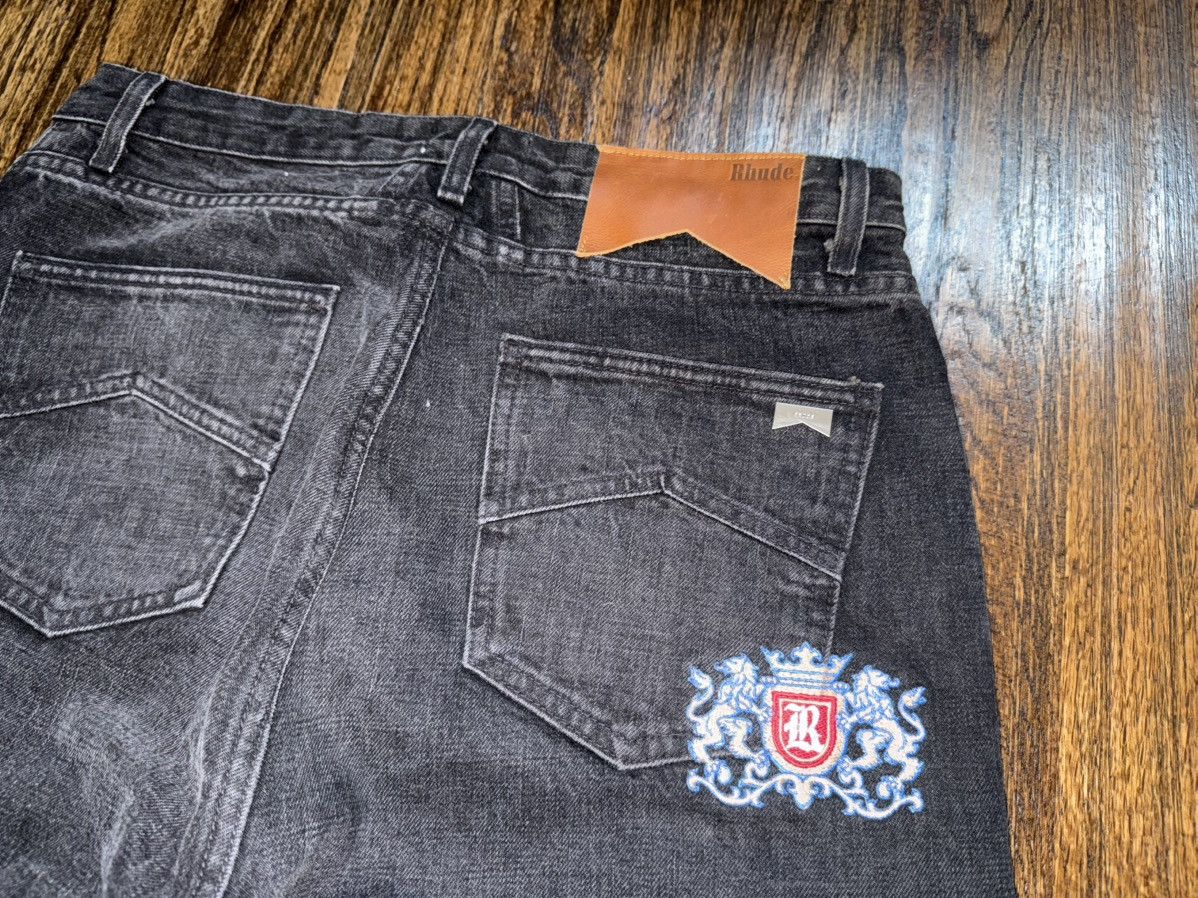 Rhude Rhude 90s Classic Black Wash Vintage Denim Designer Jeans 33 Size US 33 - 8 Thumbnail