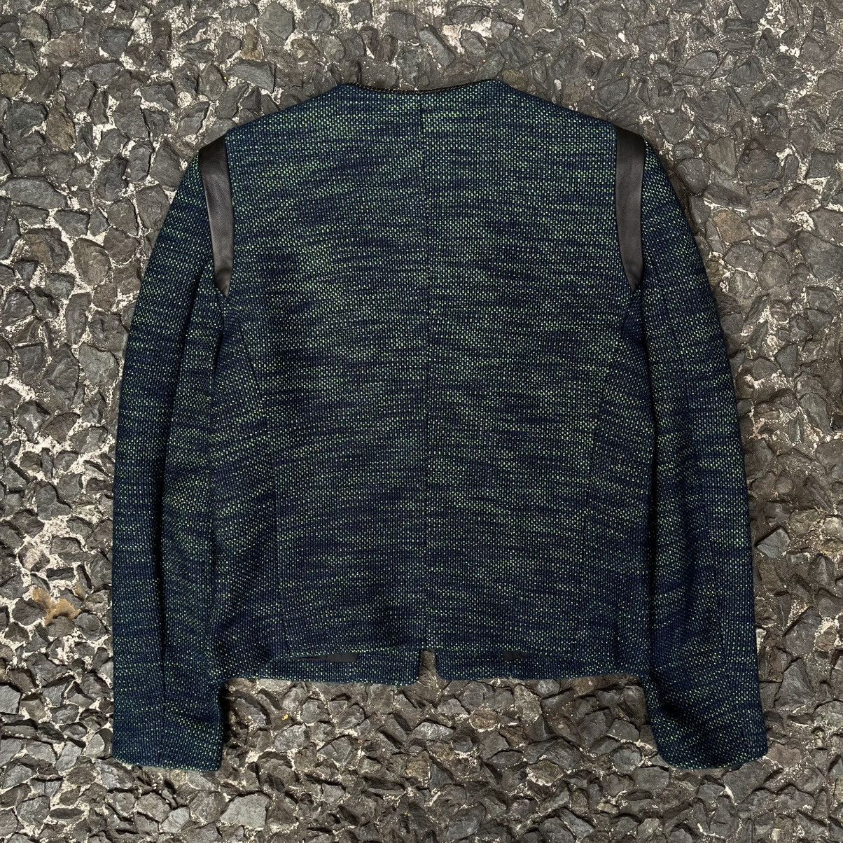 Sandro Sandro Open-Front leather shoulder insert Tweed Jacket Size M / US 6-8 / IT 42-44 - 12 Thumbnail