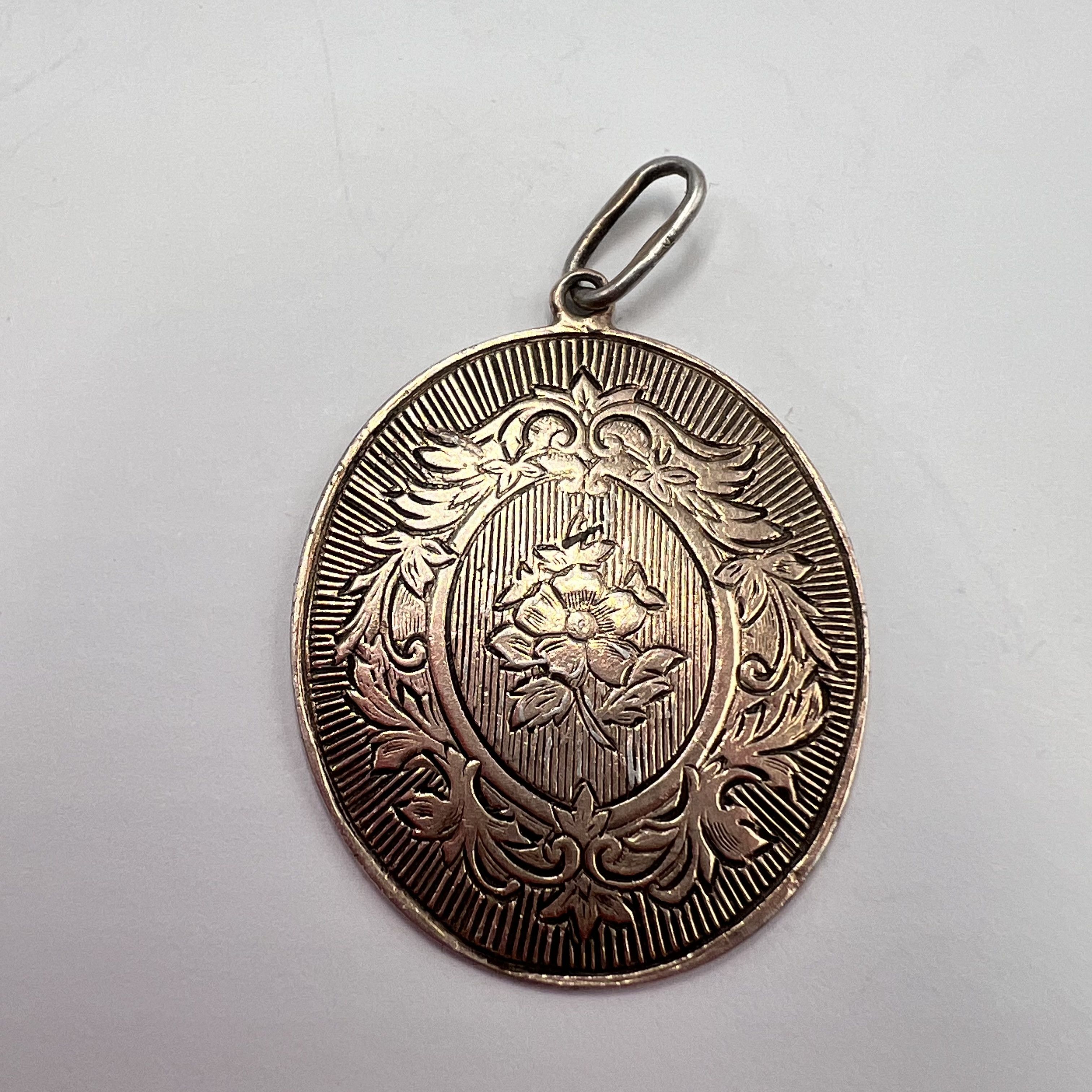Vintage Vintage USSR Pendant Necklace Silver 875 Soviet 4.26gr Size ONE SIZE - 6 Thumbnail