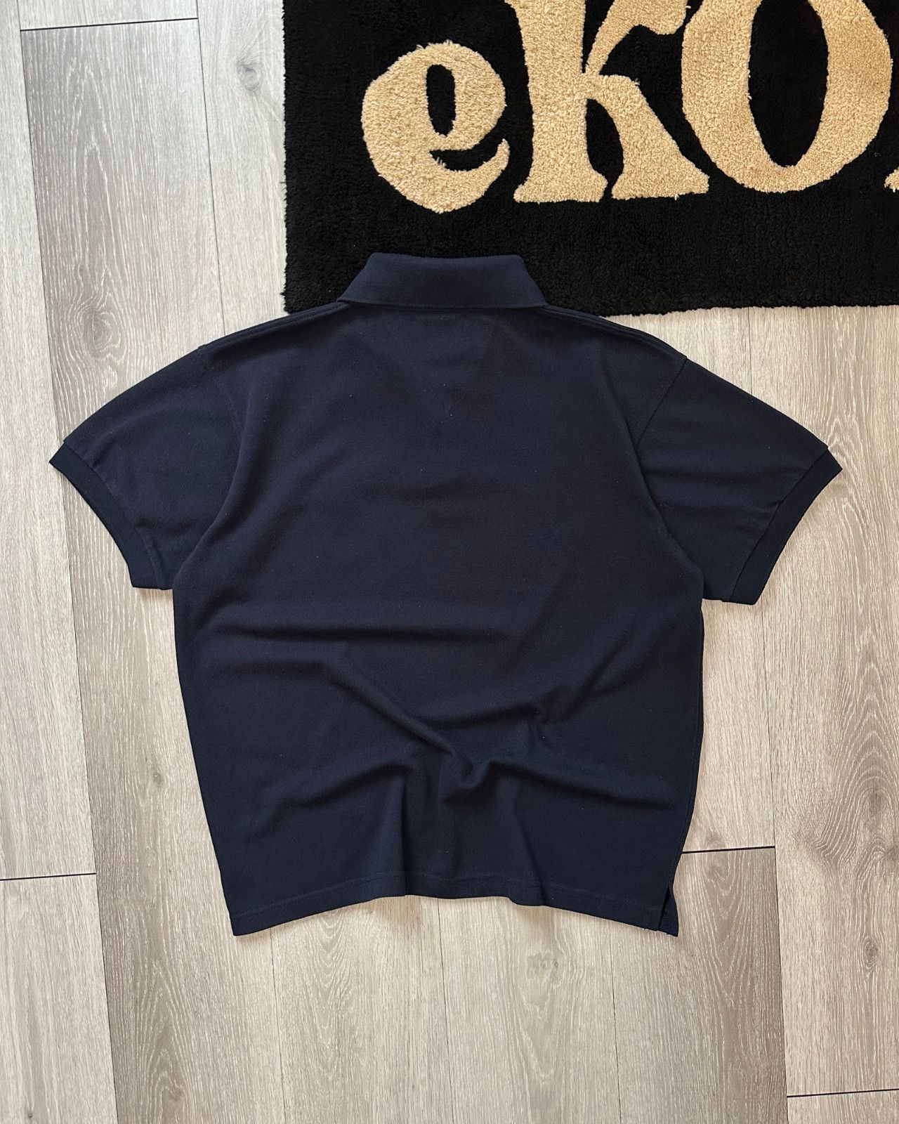 Tommy Hilfiger Vintage Tommy Hilfiger Navy Blue Polo T-Shirt - Size Medium Size US M / EU 48-50 / 2 - 2 Thumbnail