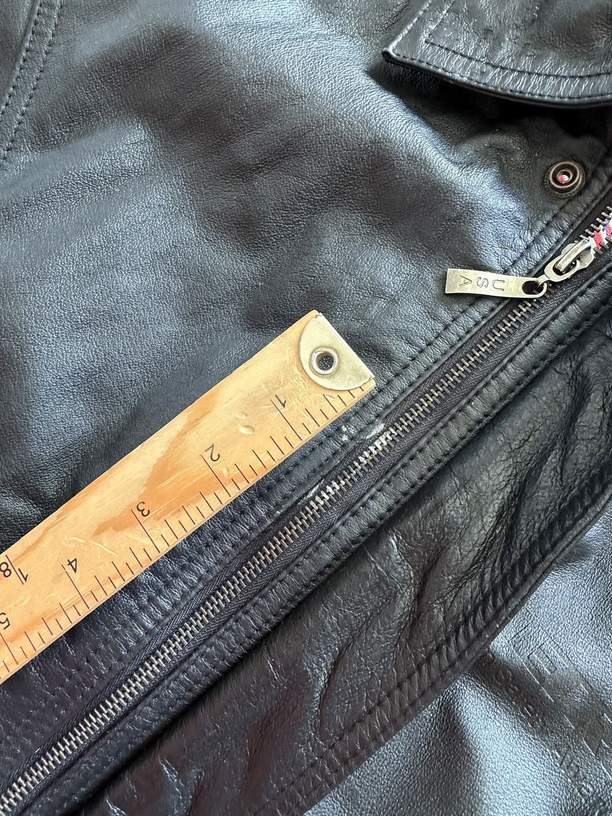 Vintage VTG USA Leather Houston Metro Safety Award Team Genuine 3XL Size US XXL / EU 58 / 5 - 3 Thumbnail