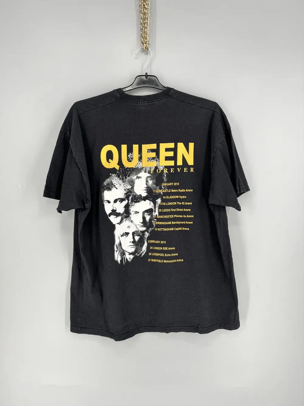 Band Tees 2014 Queen + Adam Lambert Live in Concert Tee Punk Rock Band Size US XL / EU 56 / 4 - 8 Thumbnail