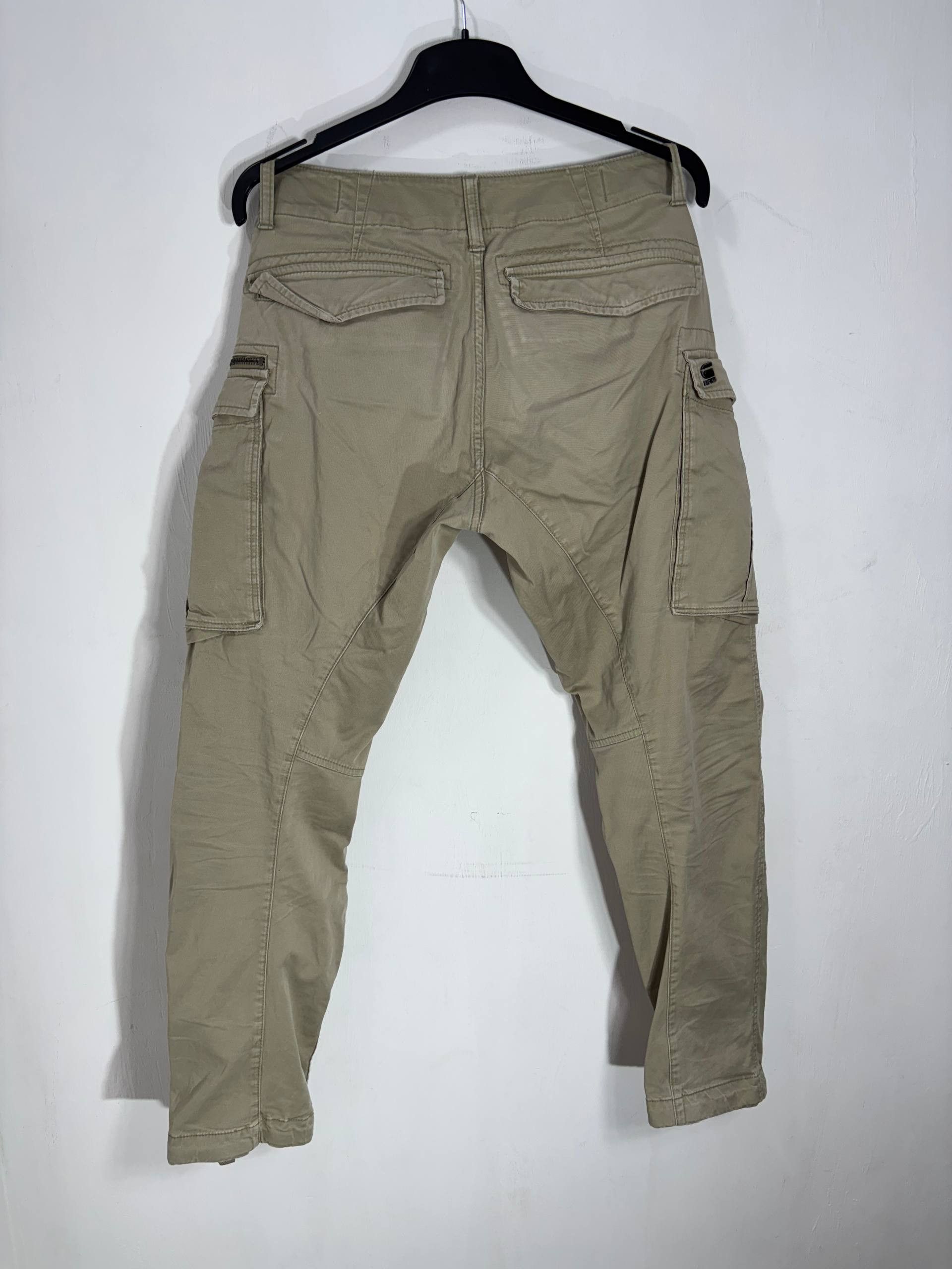 G-Star G-Star RAW Rovic Zip 3D Straight Tapered Cargo Pants Trouser Size US 30 / EU 46 - 2 Thumbnail