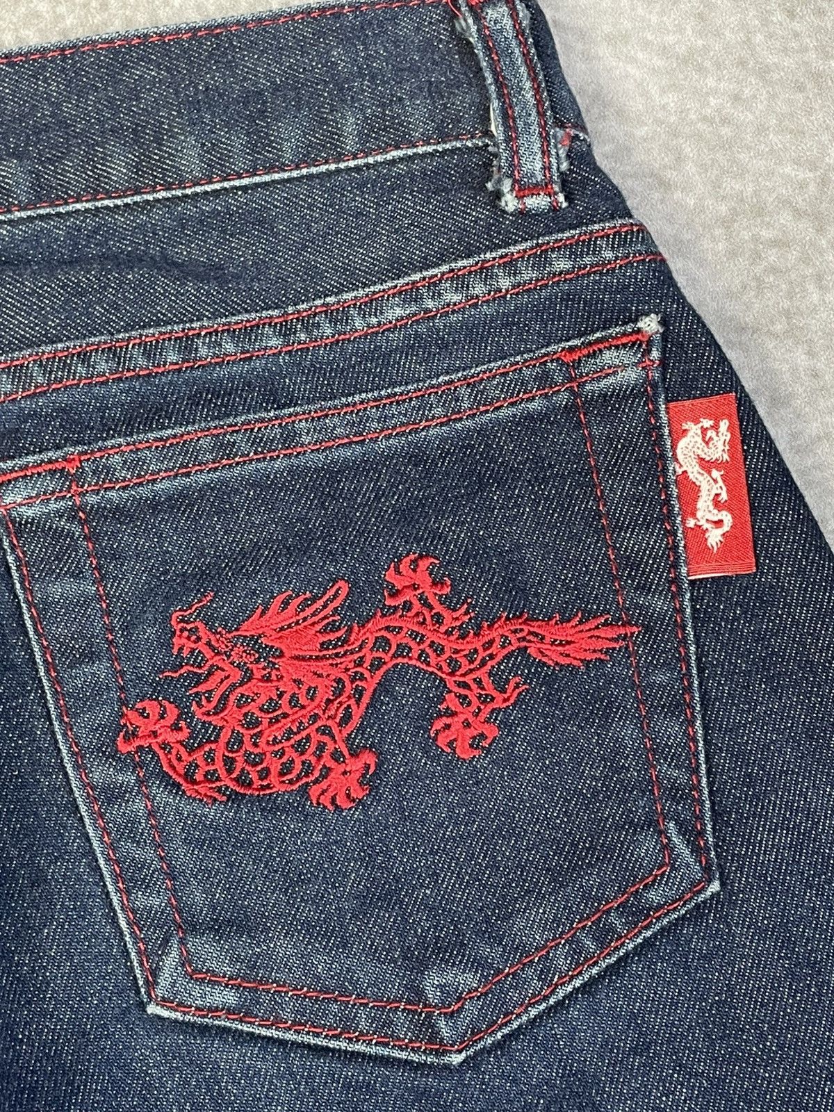 Vivienne Tam 2000s Vivienne Tam Dragon Embroidered Denim Size 25" / US 0 / IT 36 - 5 Thumbnail