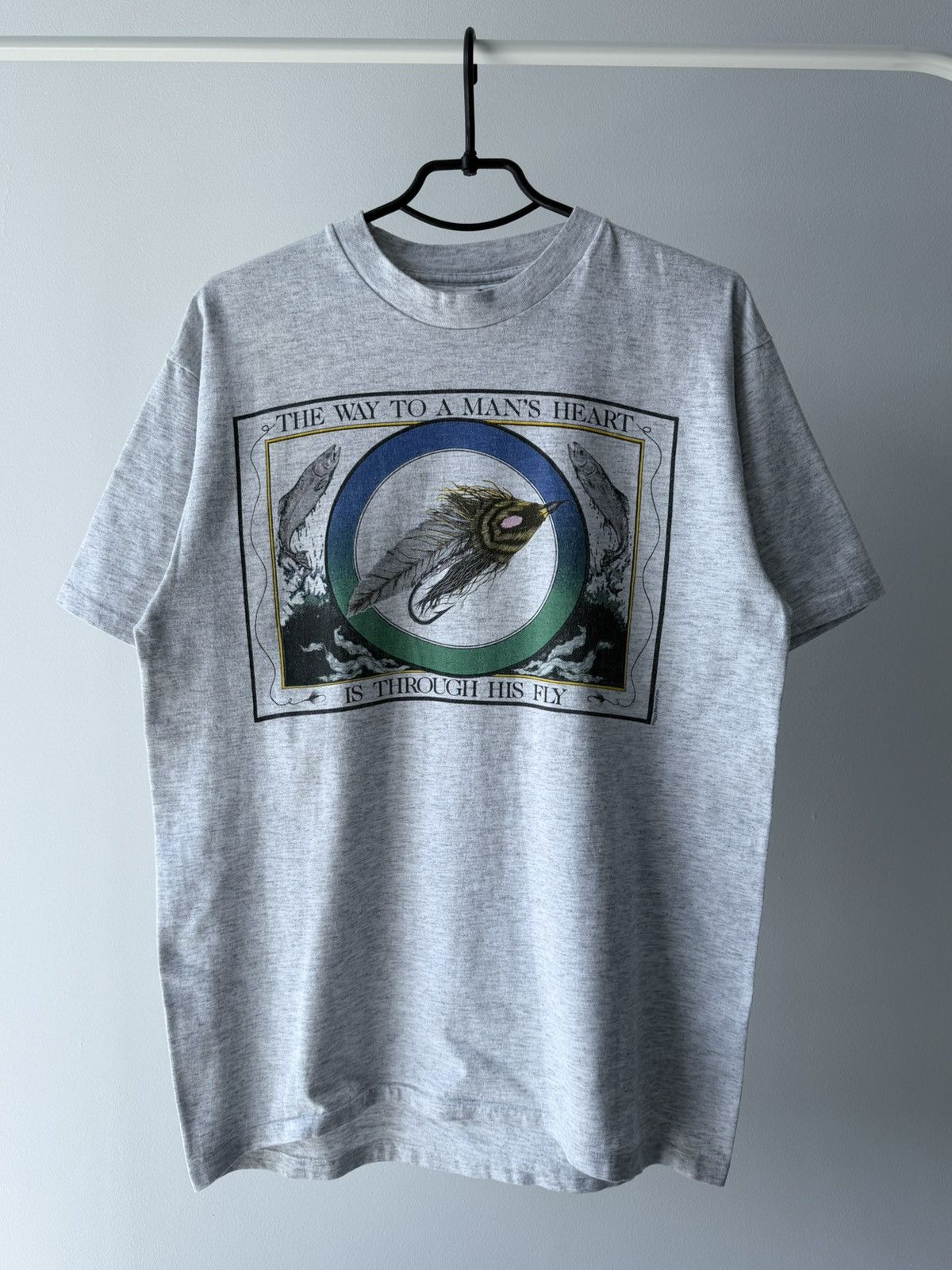 Vintage Vintage 1991 Peggy Murray Fly Fishing Graphic T-Shirt Tee Size US L / EU 52-54 / 3 - 1 Thumbnail