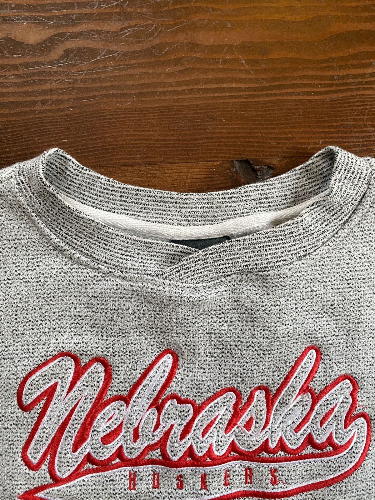 NCAA × Pro Edge × Vintage Vintage 90’s Nebraska Huskers Pro Edge Crewneck Sweatshirt Size US L / EU 52-54 / 3 - 7 Thumbnail