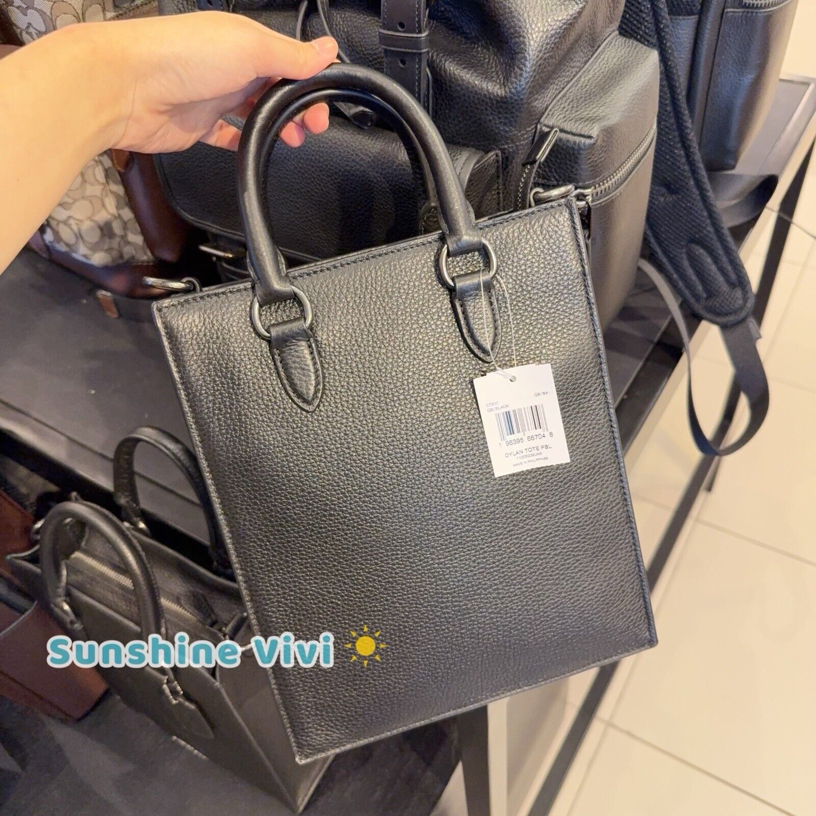 Coach NWT Coach MEN'S Dylan Tote CT910 Leather/Gunmetal/Black Size ONE SIZE - 2 Thumbnail