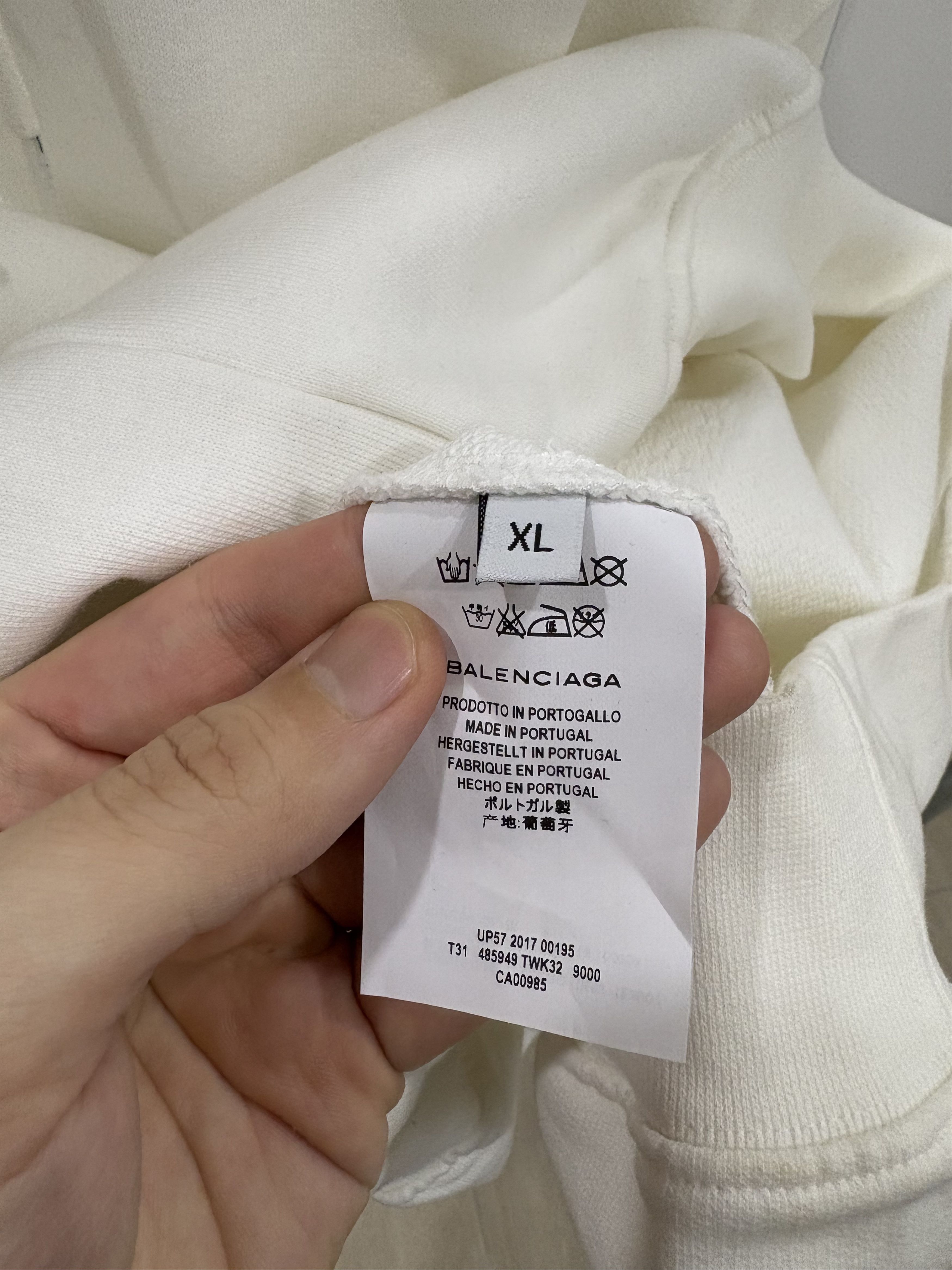 Balenciaga Balenciaga White Kering Hoodie Size US XL / EU 56 / 4 - 9 Thumbnail